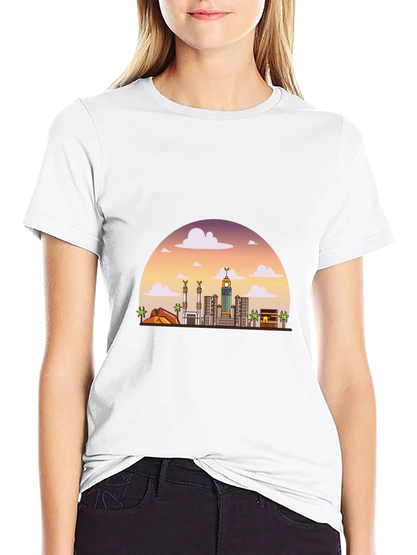 Mens Mecca Skyline Graphic Tee