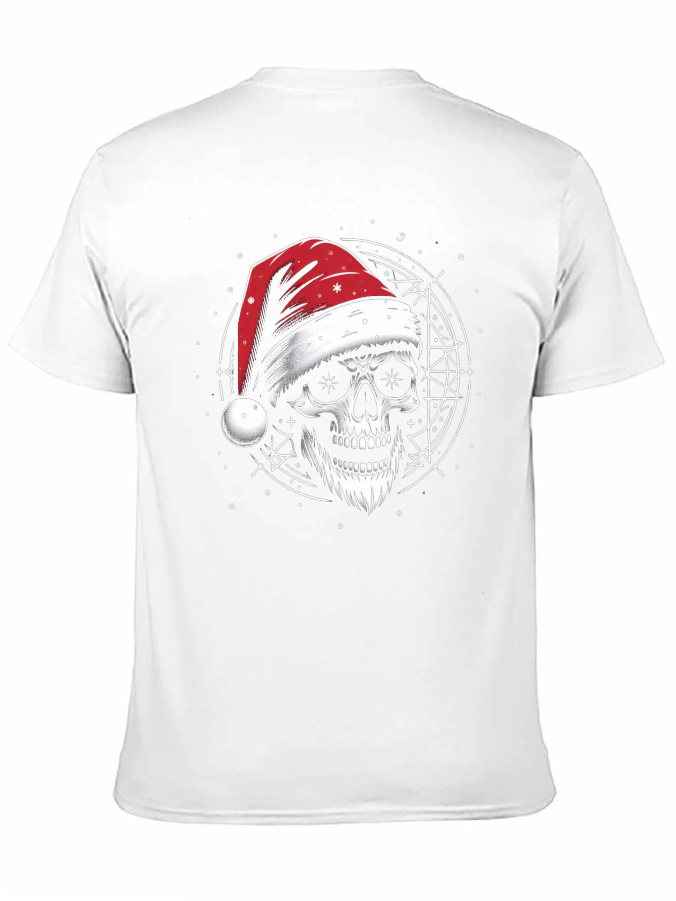 Skull Santa Hat T-Shirt - Holiday Style
