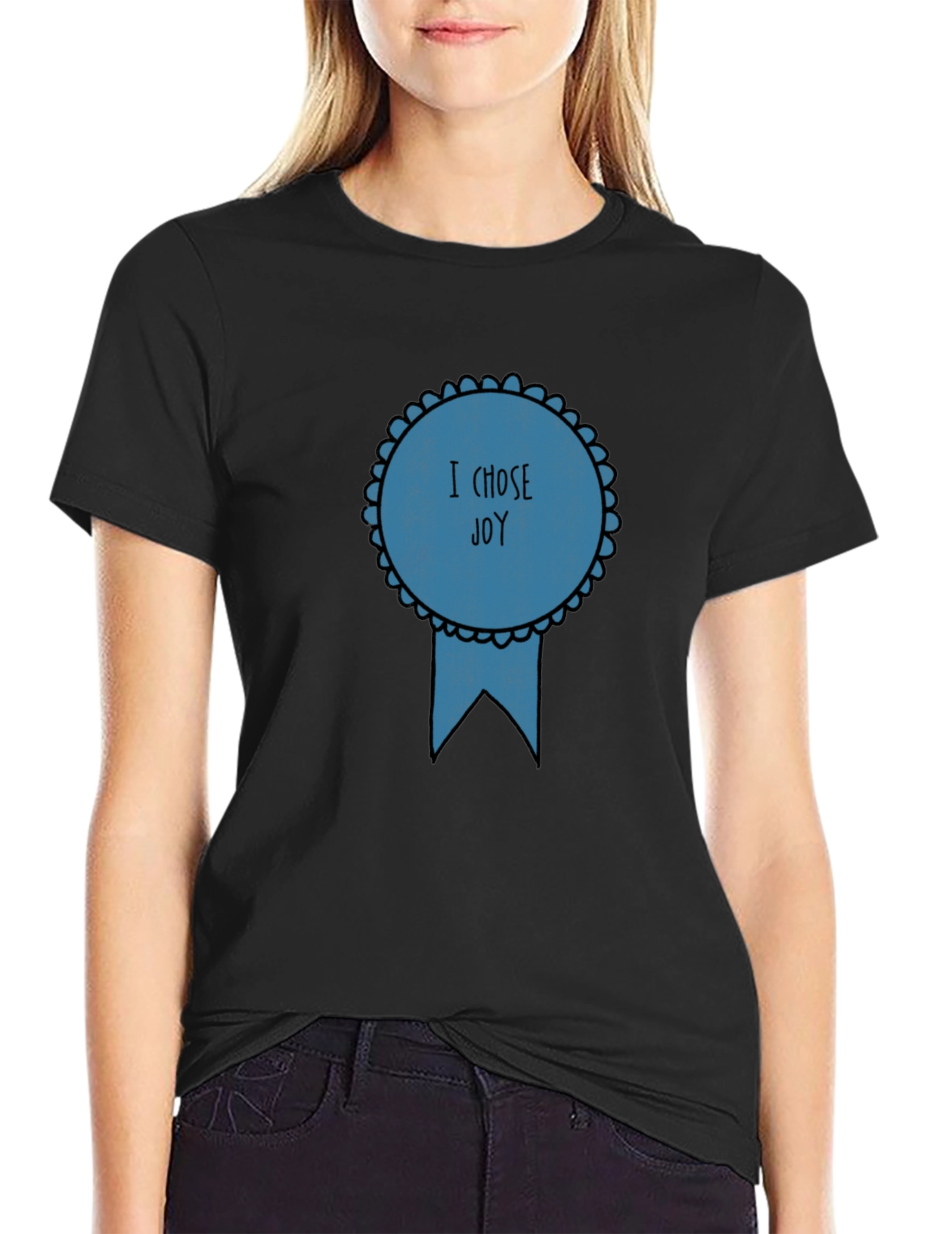 Choose Joy Graphic Tee - Black