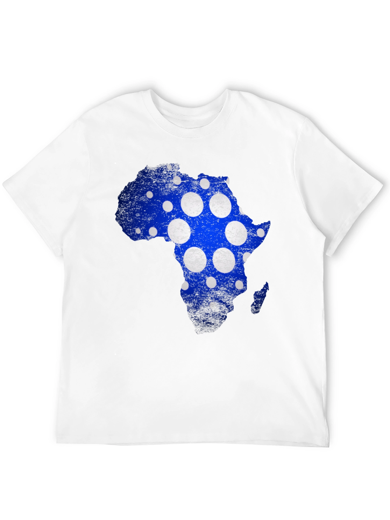 Africa Map Polka Dot Graphic Tee - Black