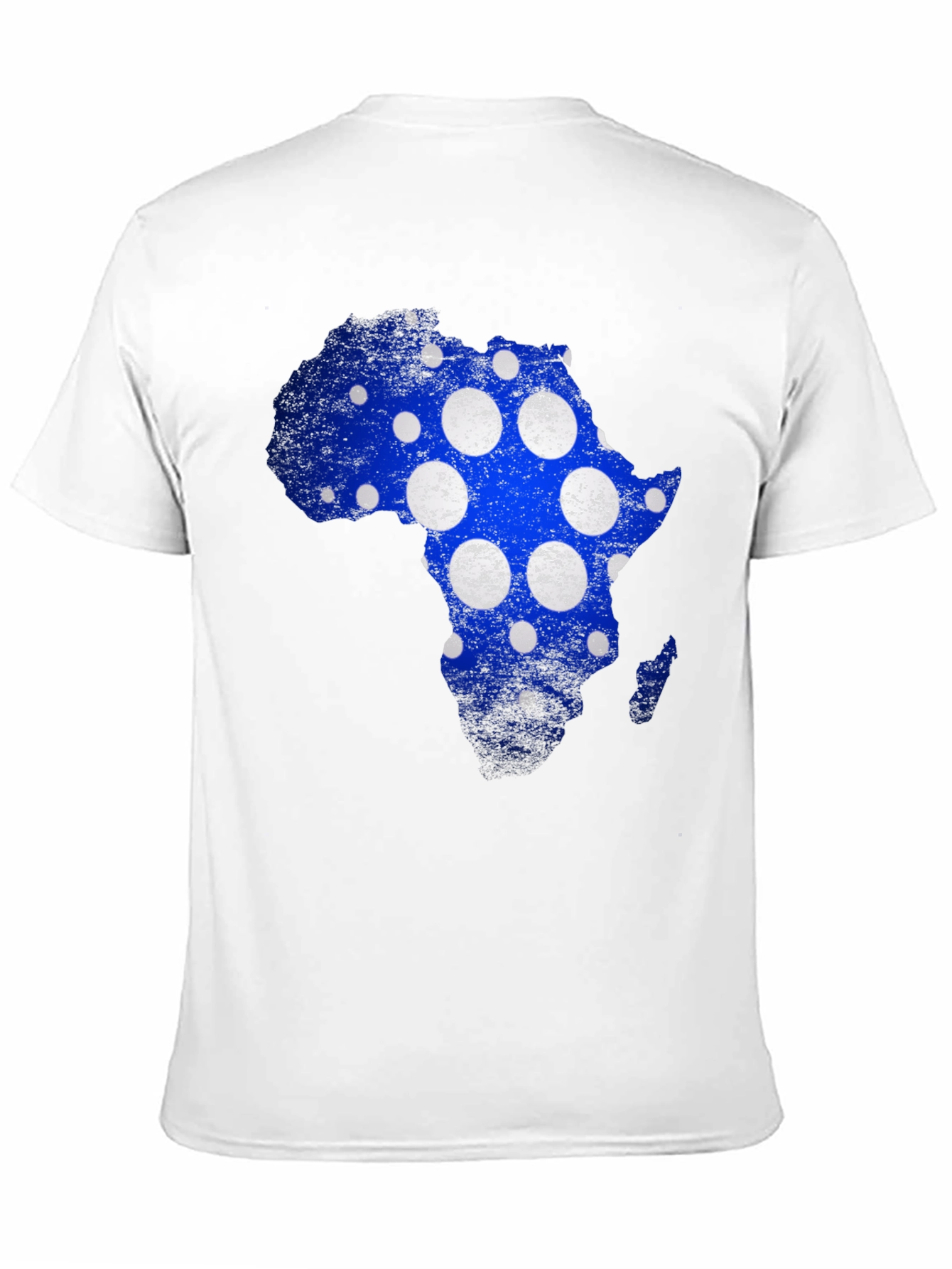 Africa Map Polka Dot Graphic Tee - Black