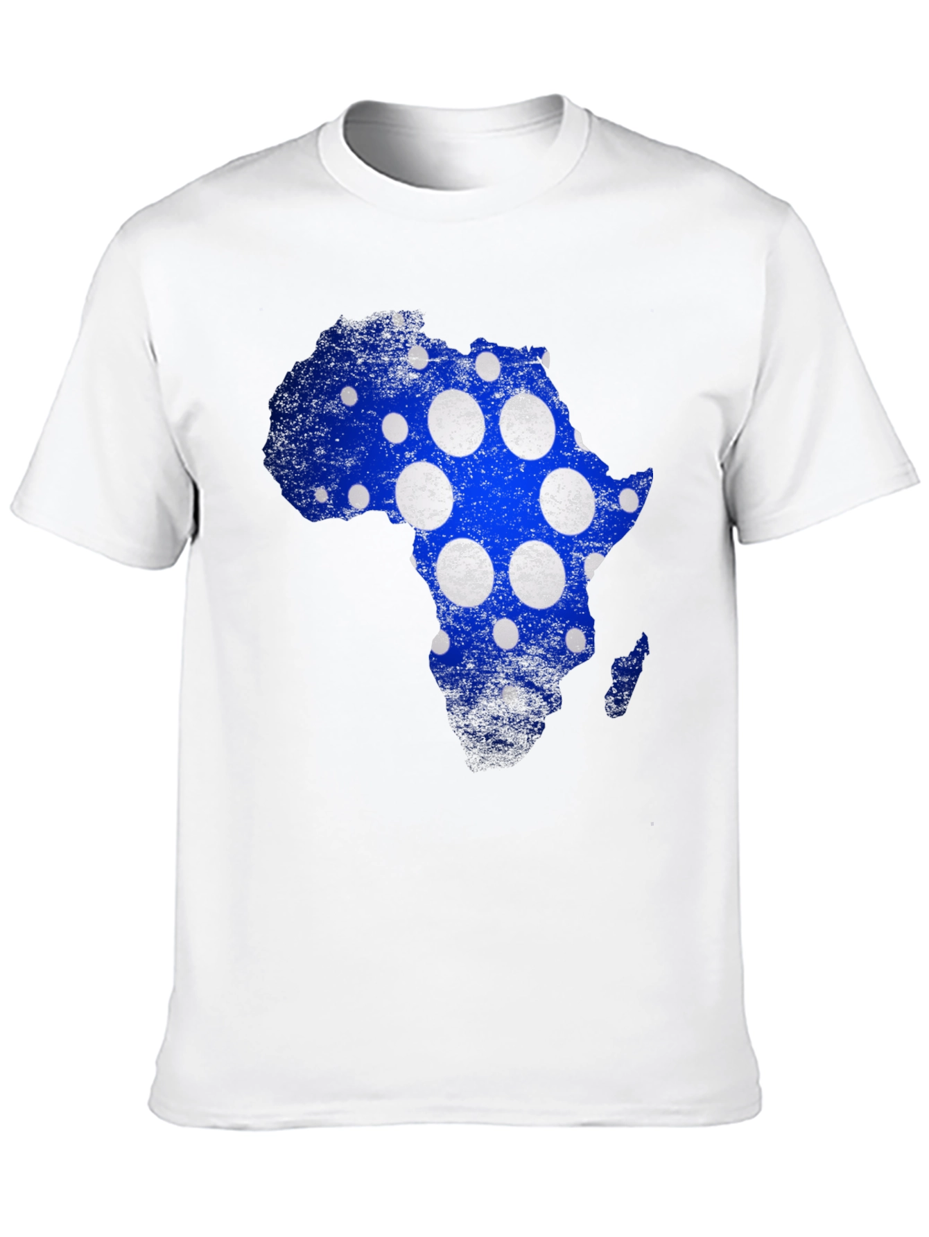 Africa Map Polka Dot Graphic Tee - Black