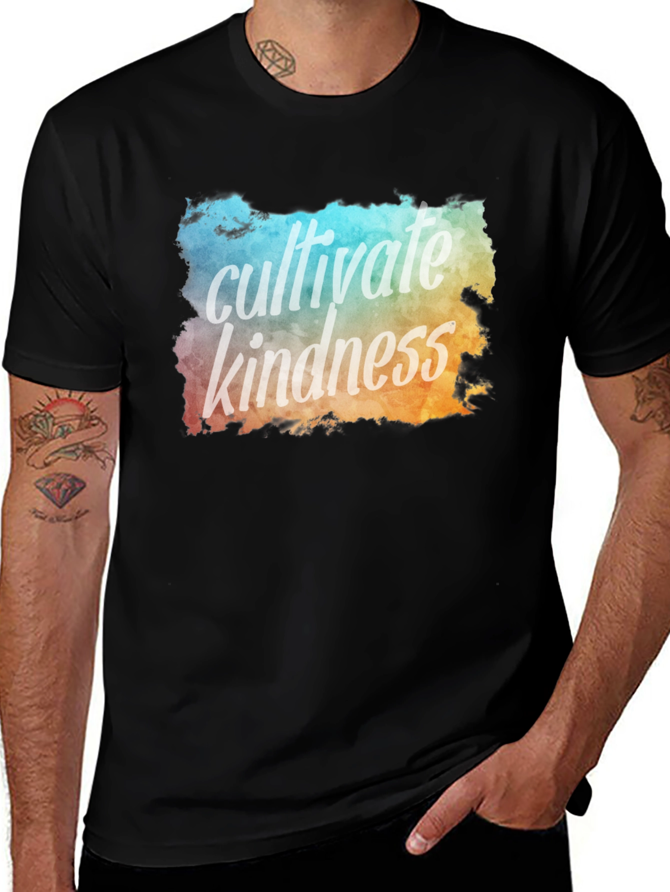 Cultivate Kindness Graphic T-Shirt - Black