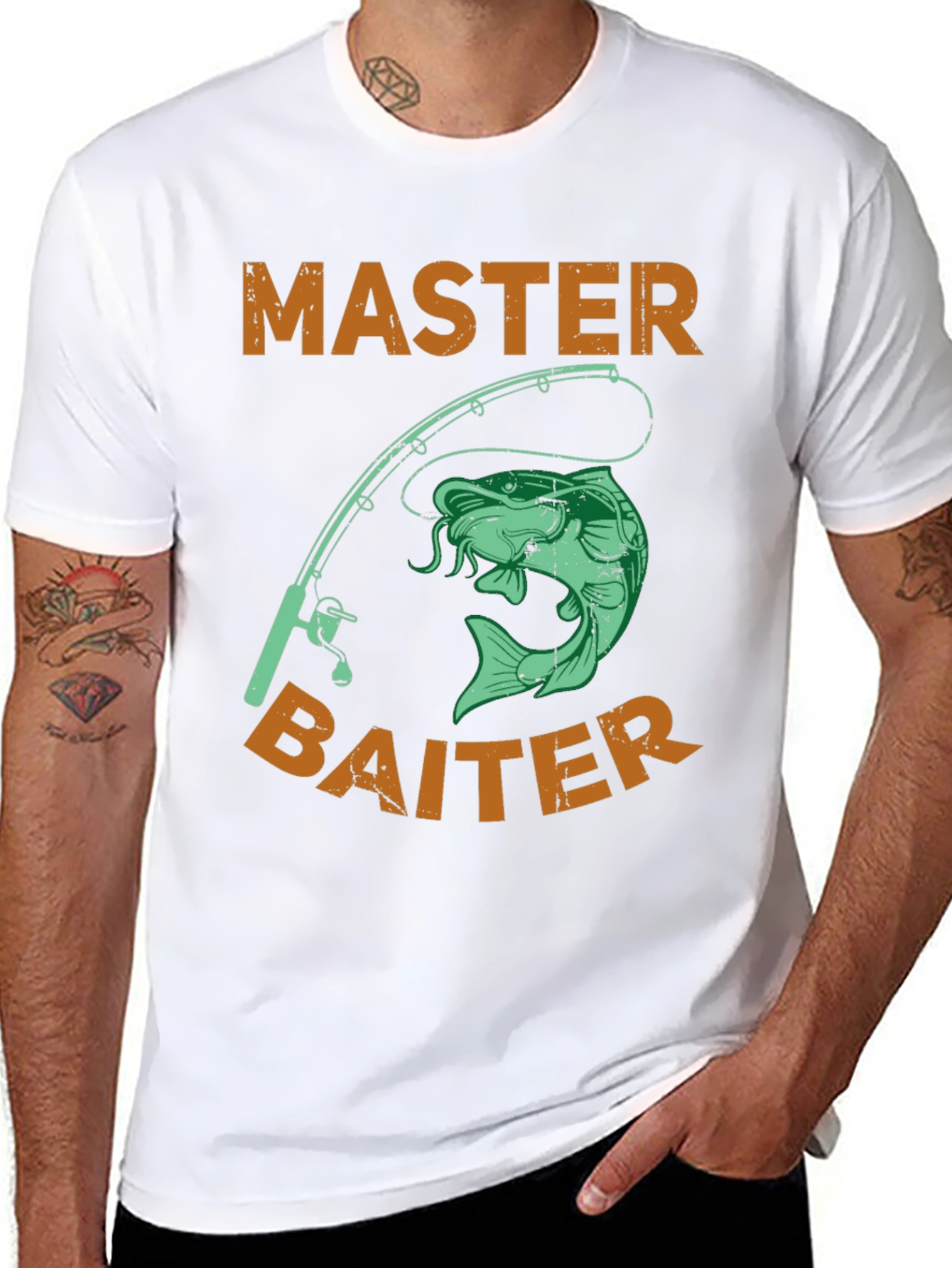 Master Baiter Fishing T-Shirt - Novelty Humor Tee