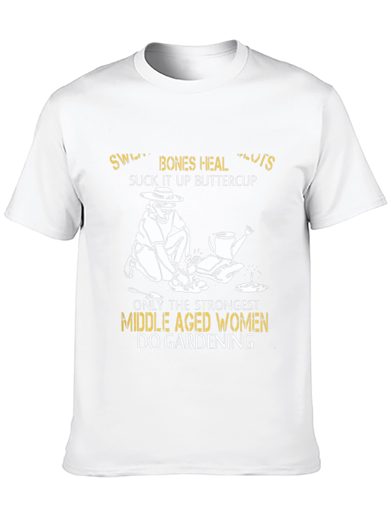 Gardening Women T-Shirt - Strong Middle Aged Design