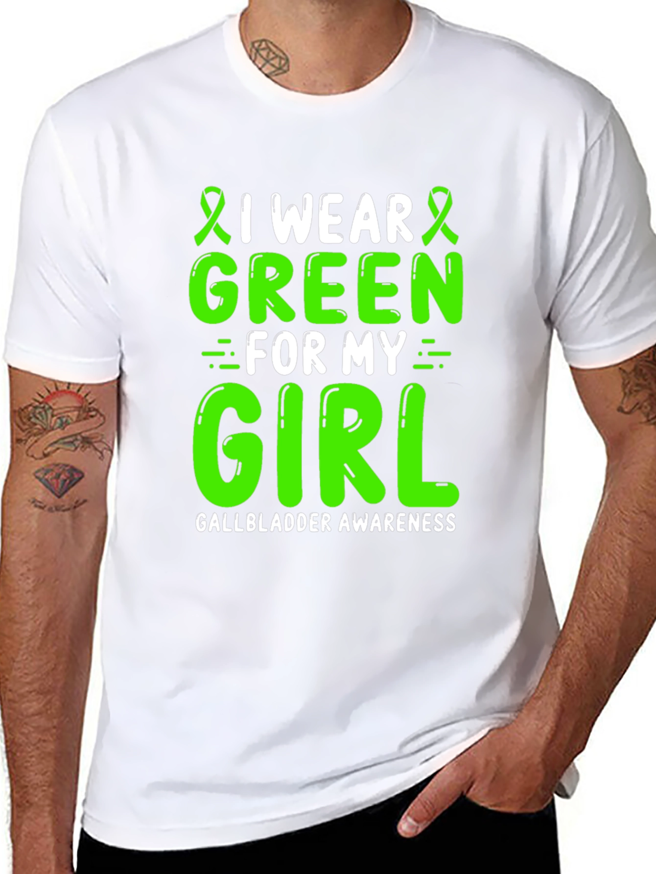 Green Gallbladder Awareness T-Shirt