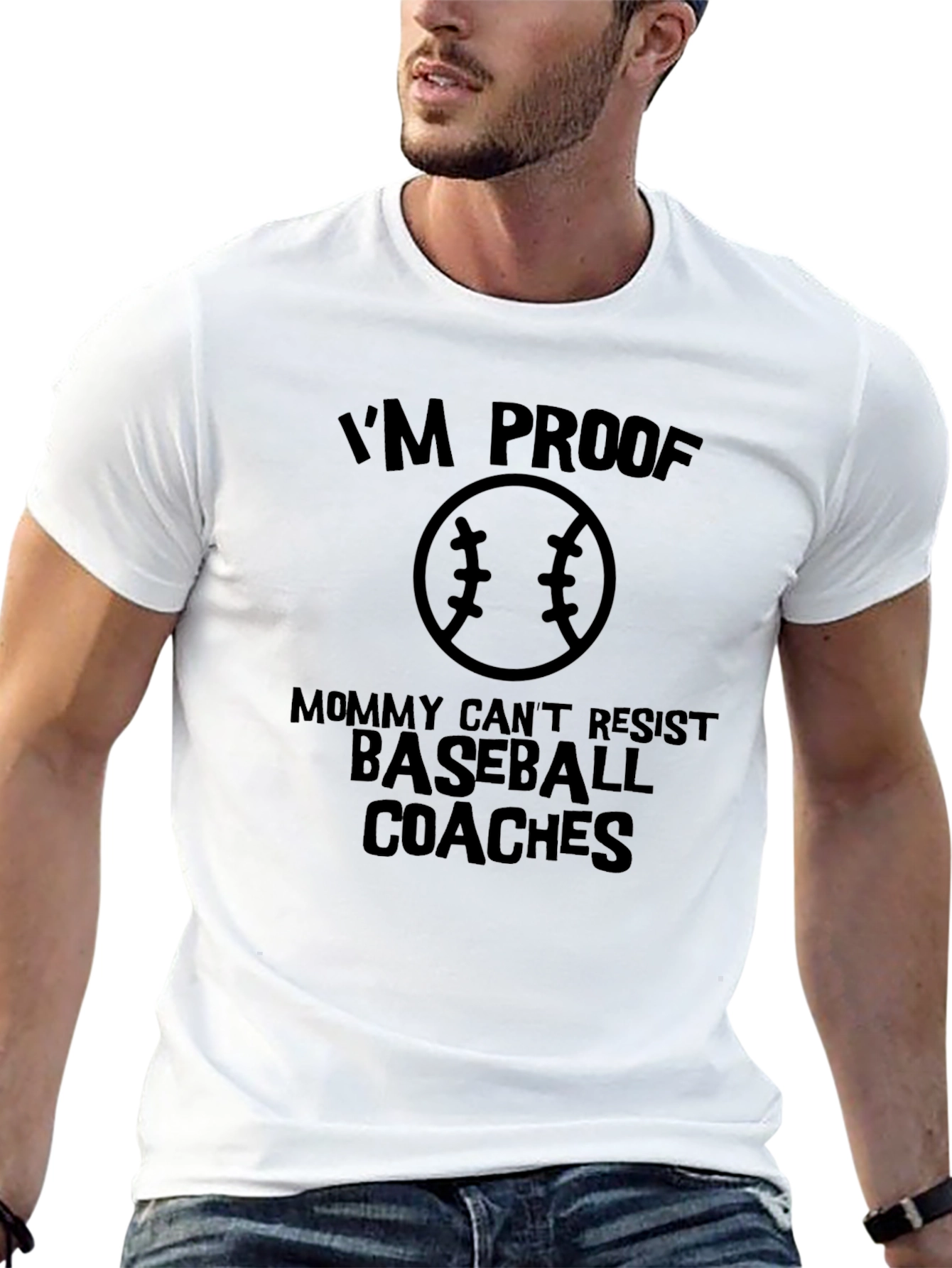 Mommy Cant Resist Baseball Coaches - Graphic T-Shirt