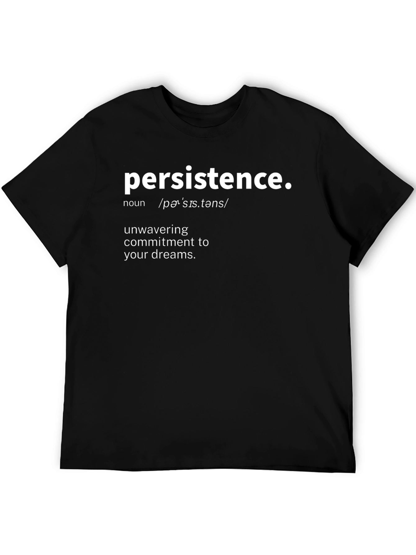 Persistence Definition Black Graphic Tee