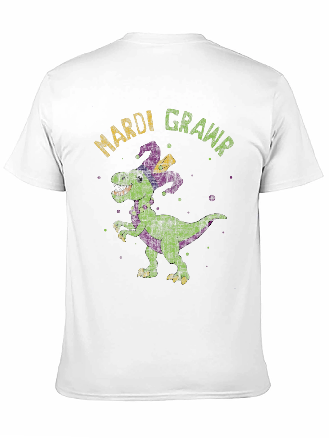 Mardi Gras Dinosaur T-Shirt - Rawr!
