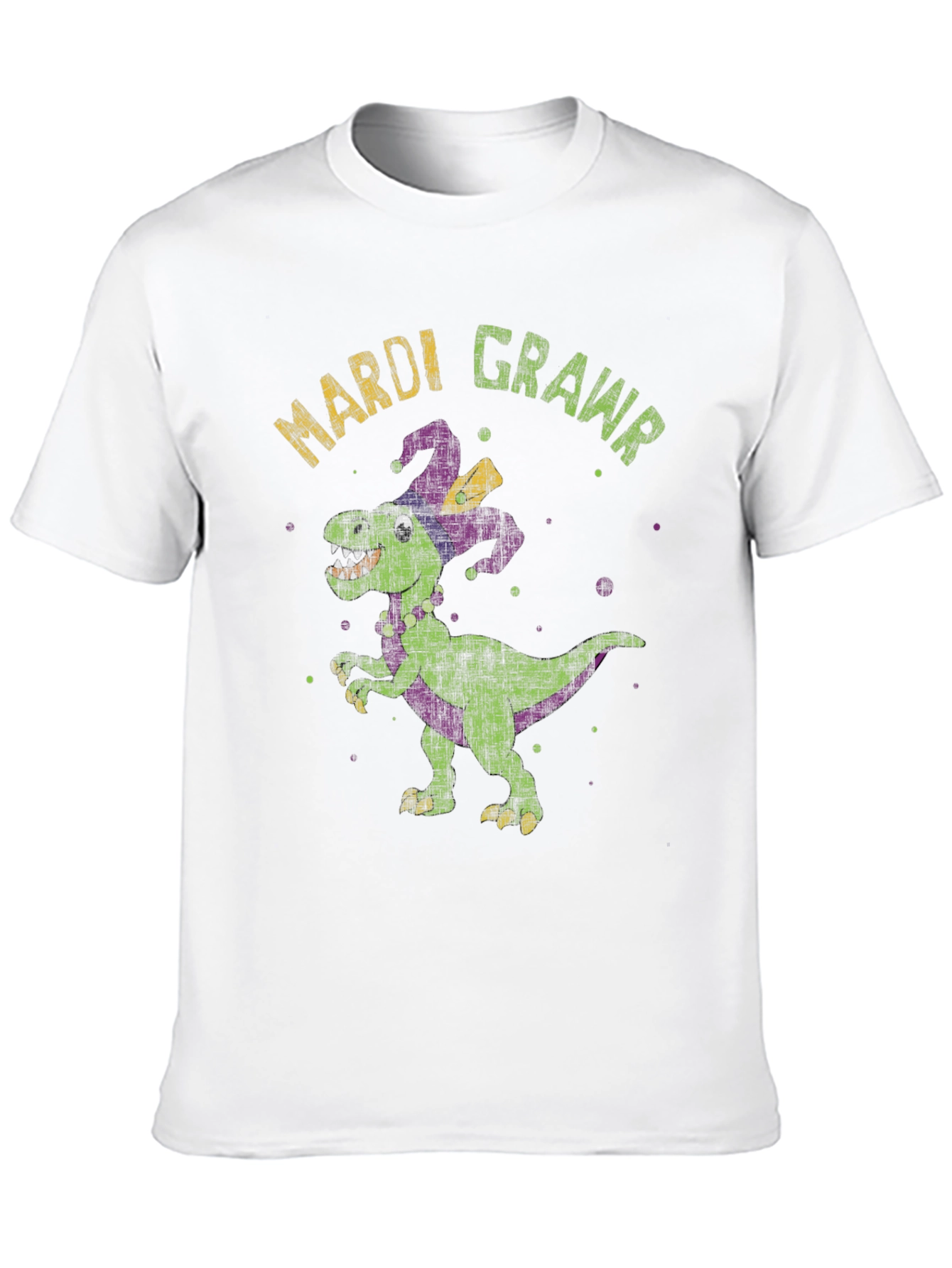 Mardi Gras Dinosaur T-Shirt - Rawr!