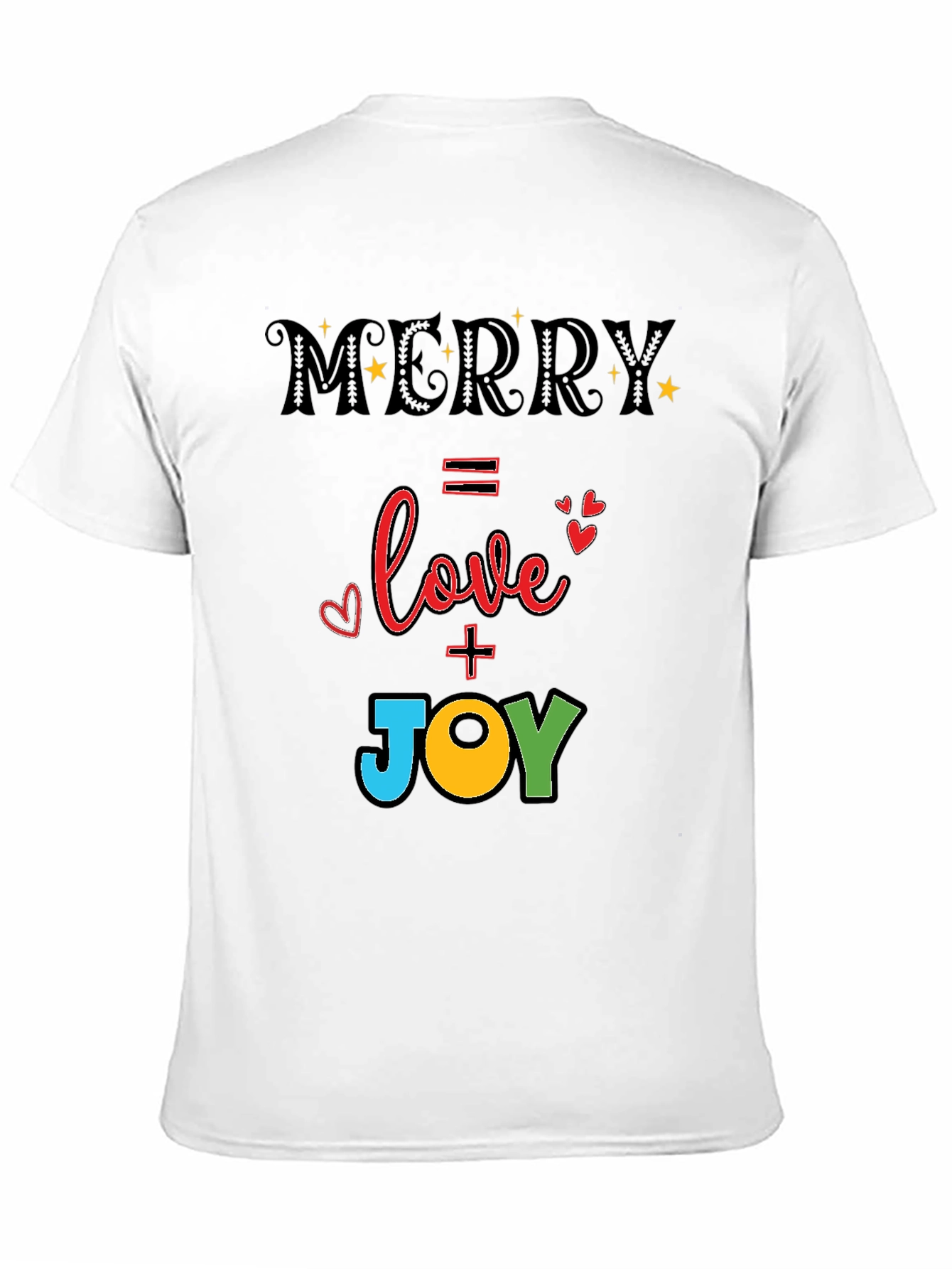 Merry Love & Joy T-Shirt - Holiday Festive Tee