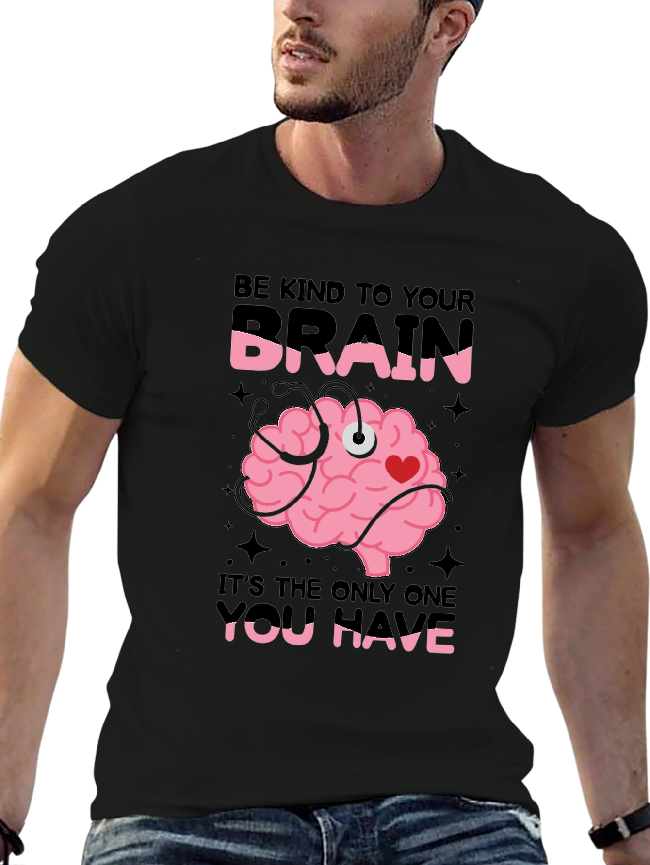 Kind Brain T-Shirt: Be Kind to Your Brain
