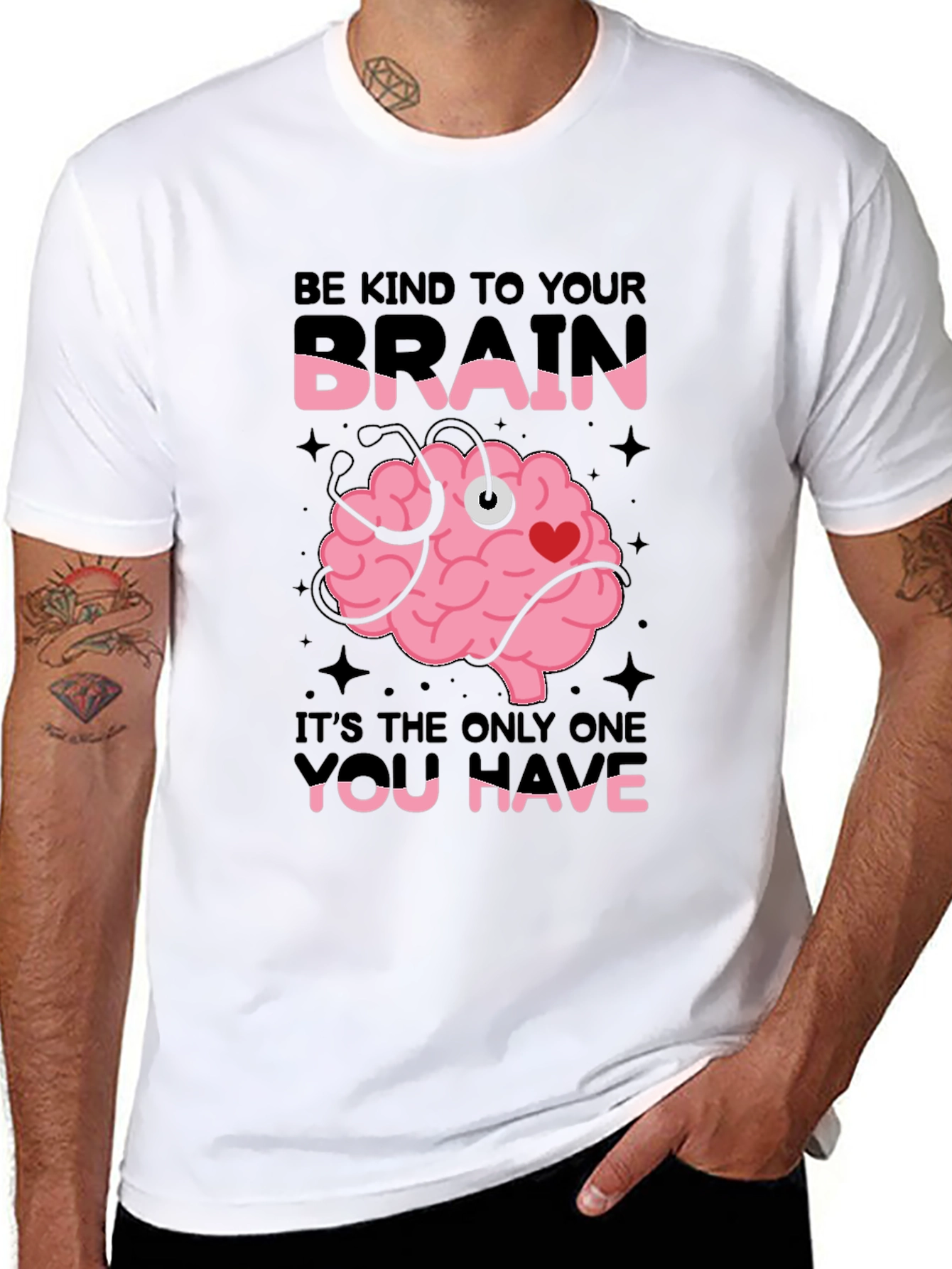 Kind Brain T-Shirt: Be Kind to Your Brain