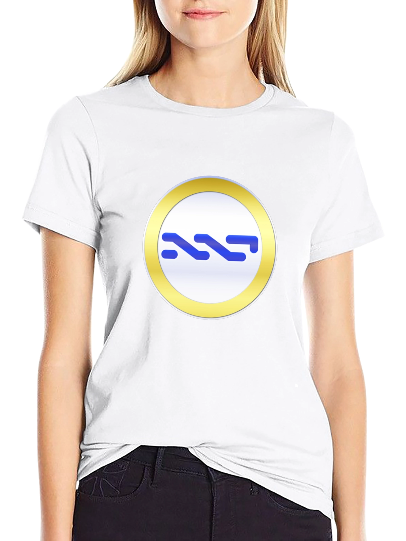 Modern Black Tee with Abstract Graphic Print