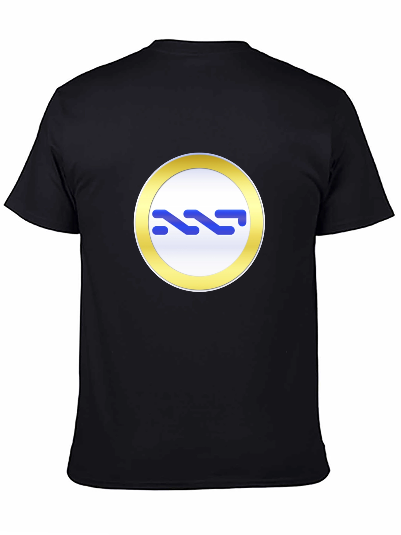 Modern Black Tee with Abstract Graphic Print