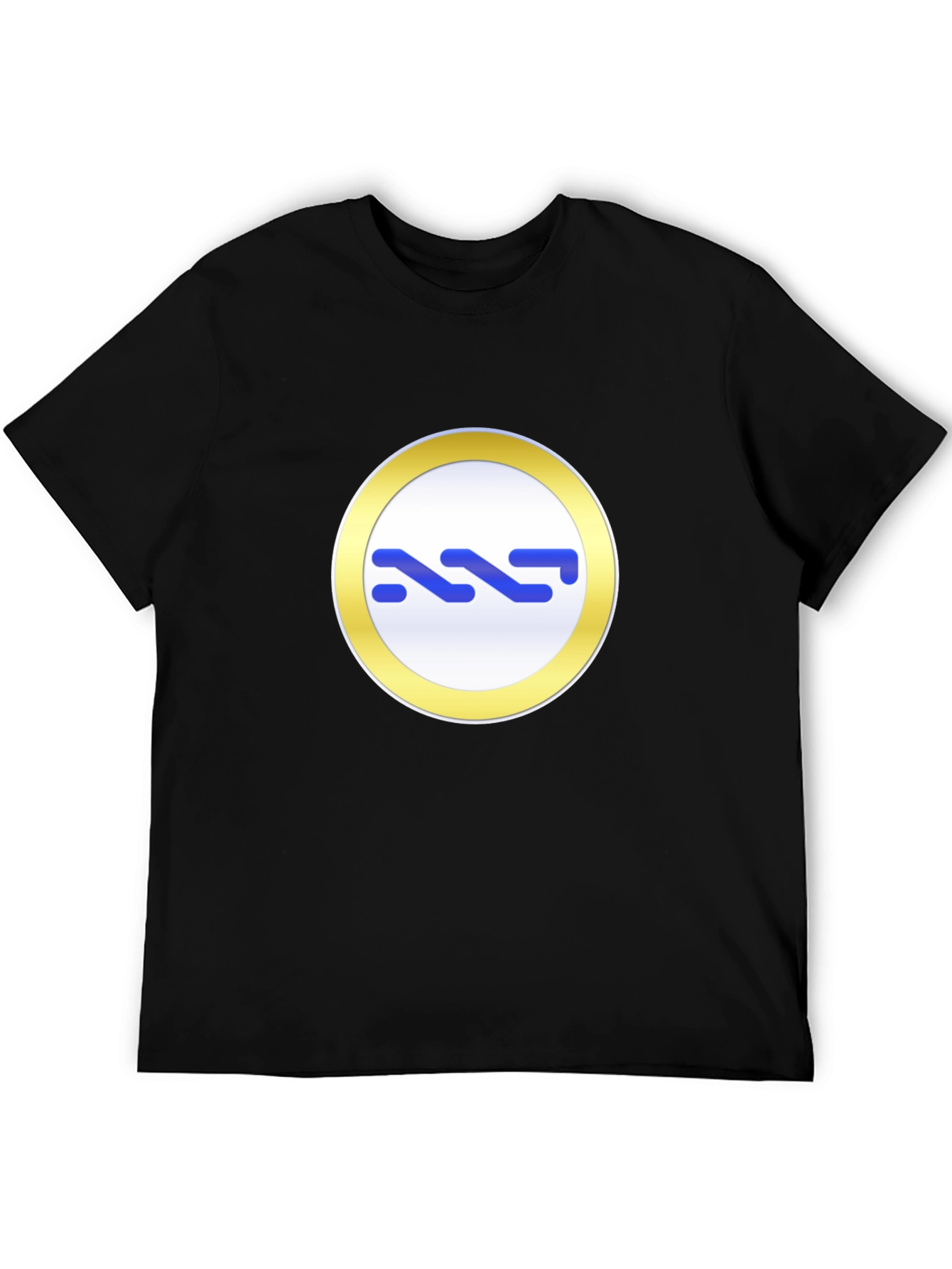 Modern Black Tee with Abstract Graphic Print