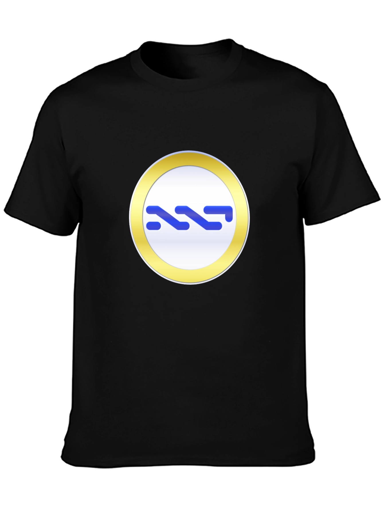 Modern Black Tee with Abstract Graphic Print