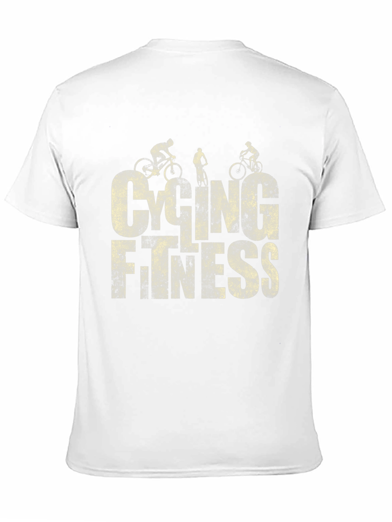 Cycling Fitness Graphic Tee - Black Cotton