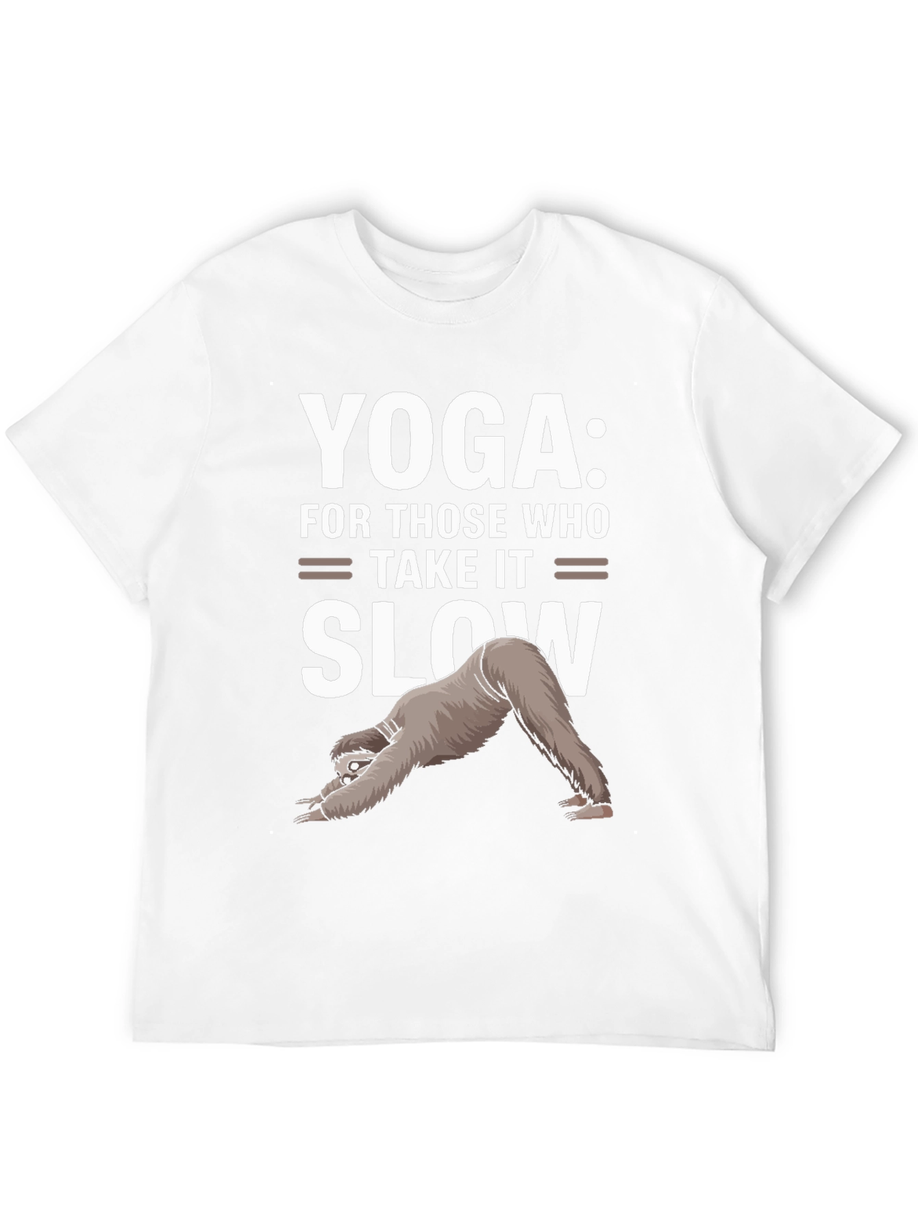 Yoga Sloth Graphic Tee - Take It Slow T-Shirt
