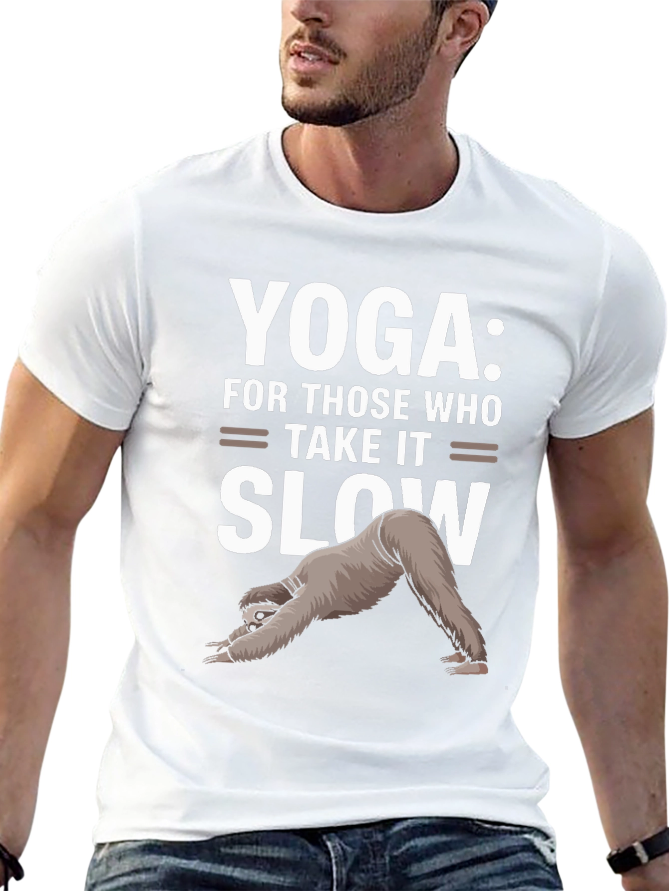 Yoga Sloth Graphic Tee - Take It Slow T-Shirt