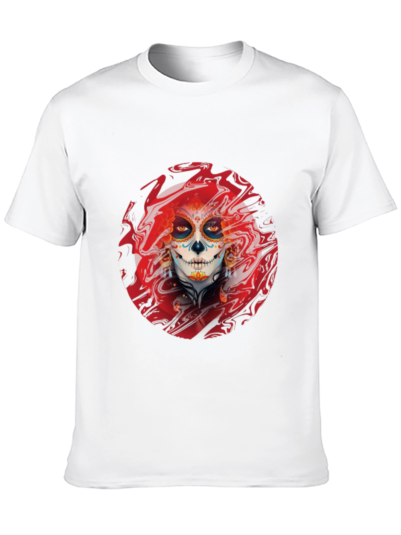 Sugar Skull T-Shirt - Day of the Dead Style
