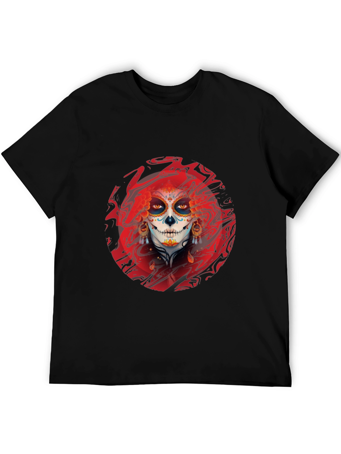 Sugar Skull T-Shirt - Day of the Dead Style