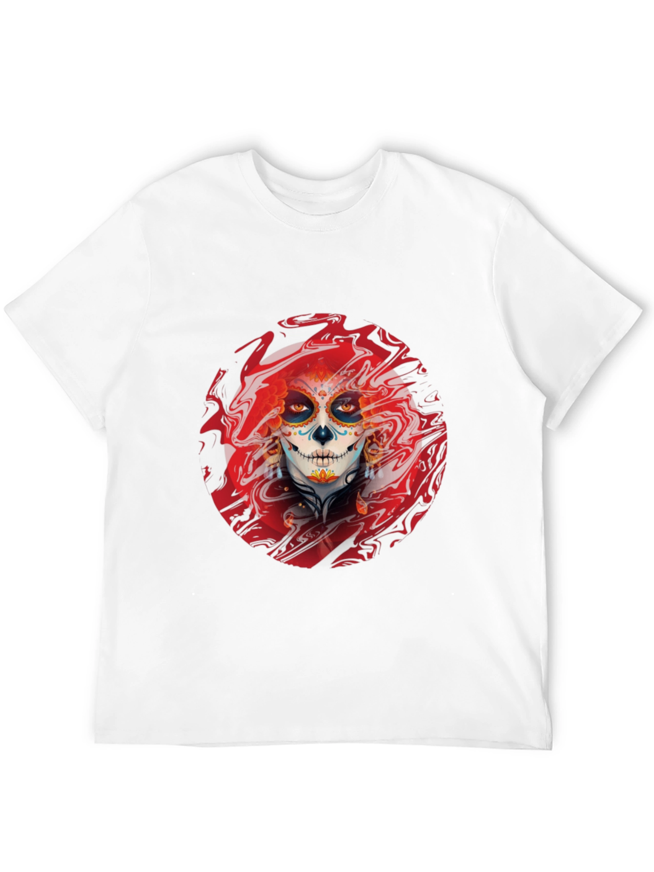 Sugar Skull T-Shirt - Day of the Dead Style