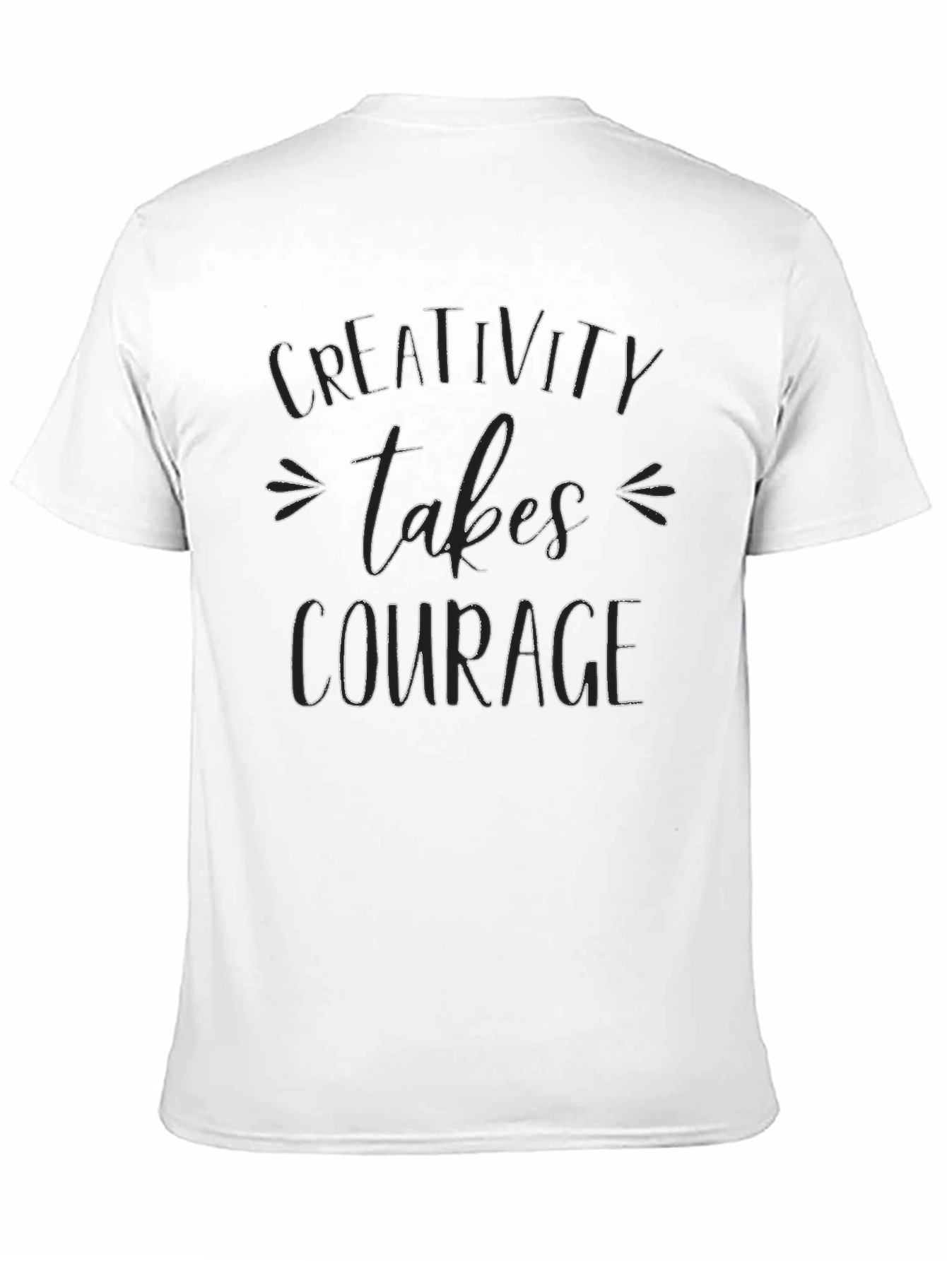 Creativity Takes Courage Black Graphic Tee