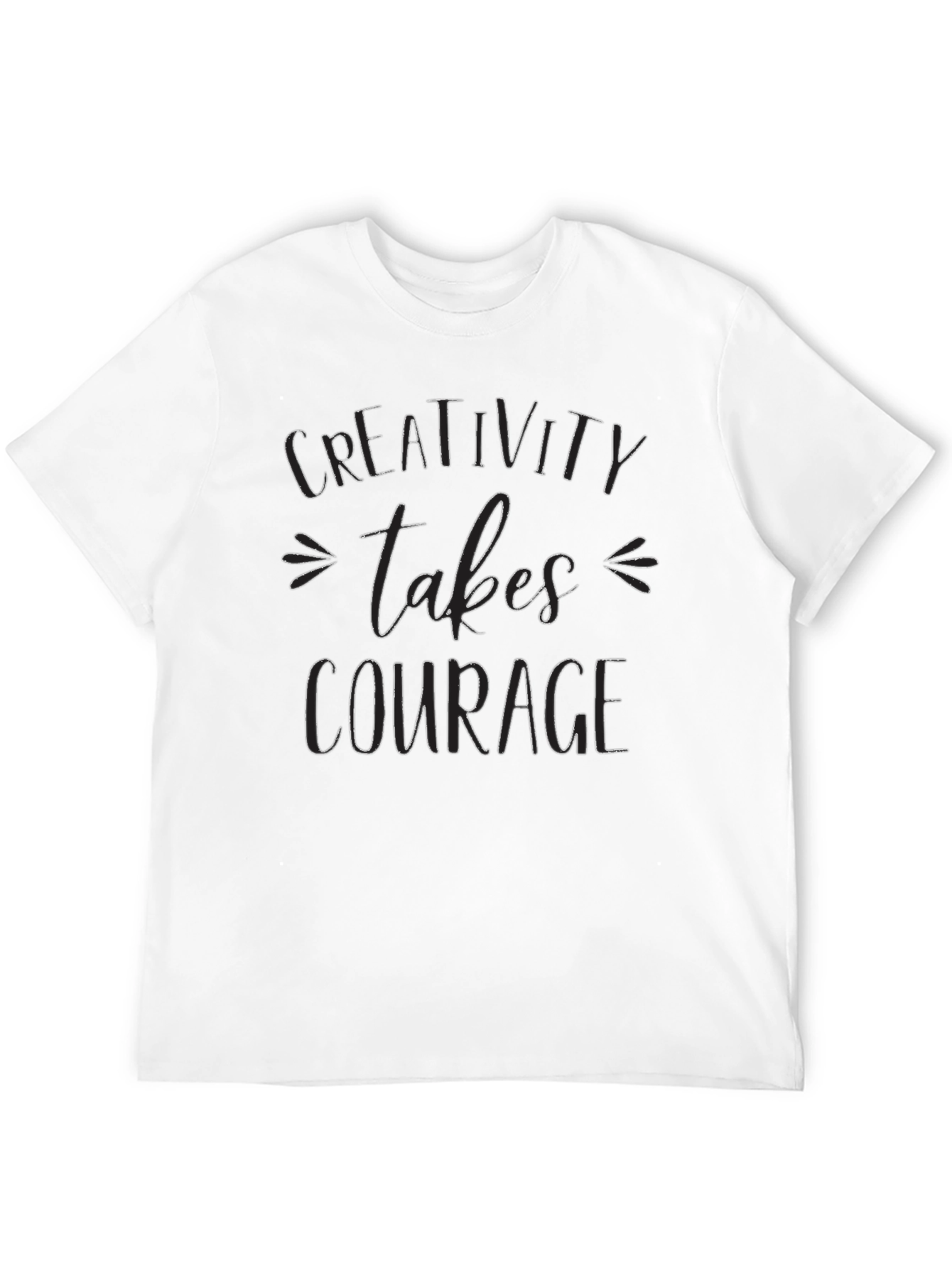 Creativity Takes Courage Black Graphic Tee