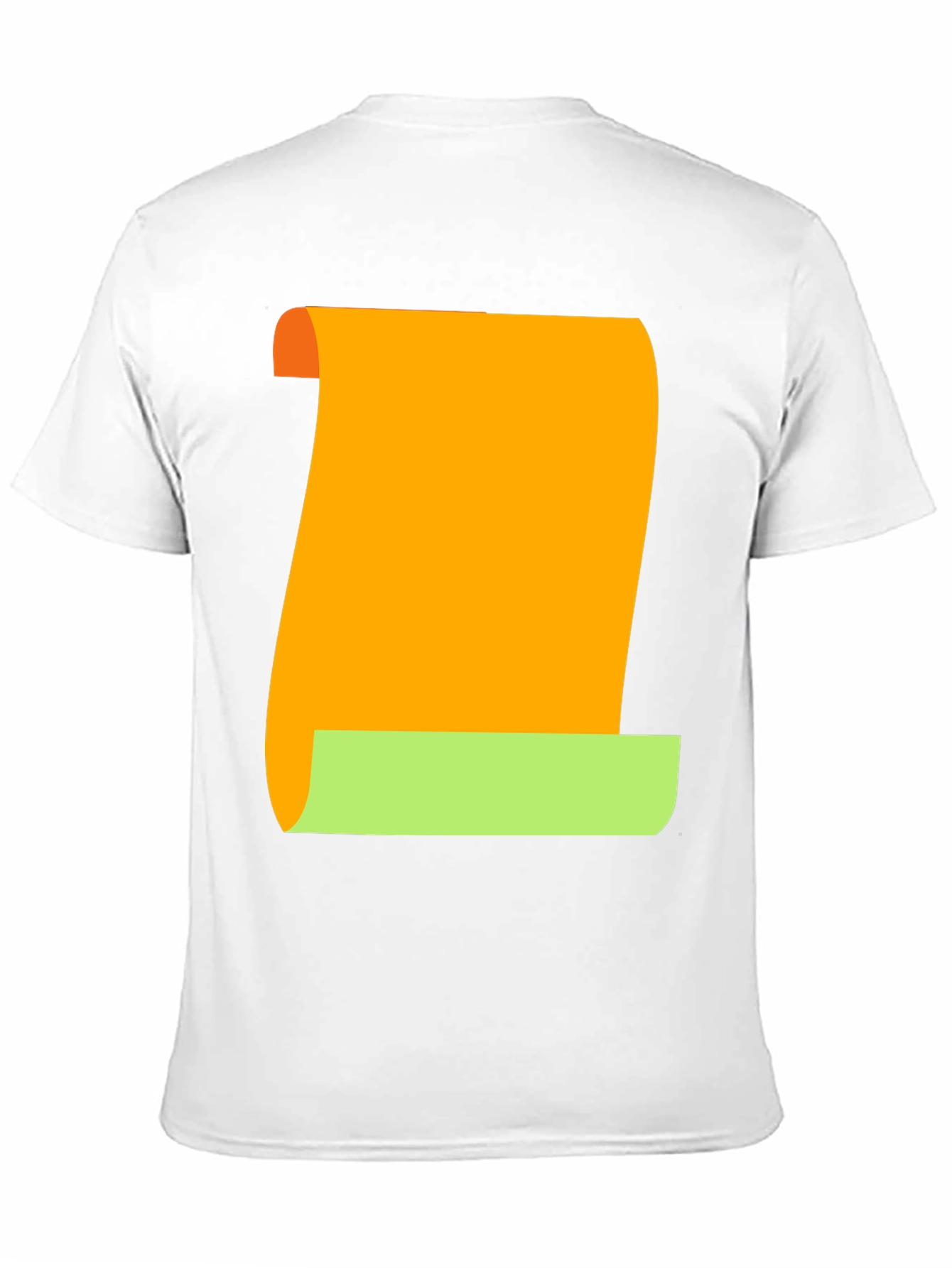 Novelty Scroll Graphic Tee - Black Cotton Blend