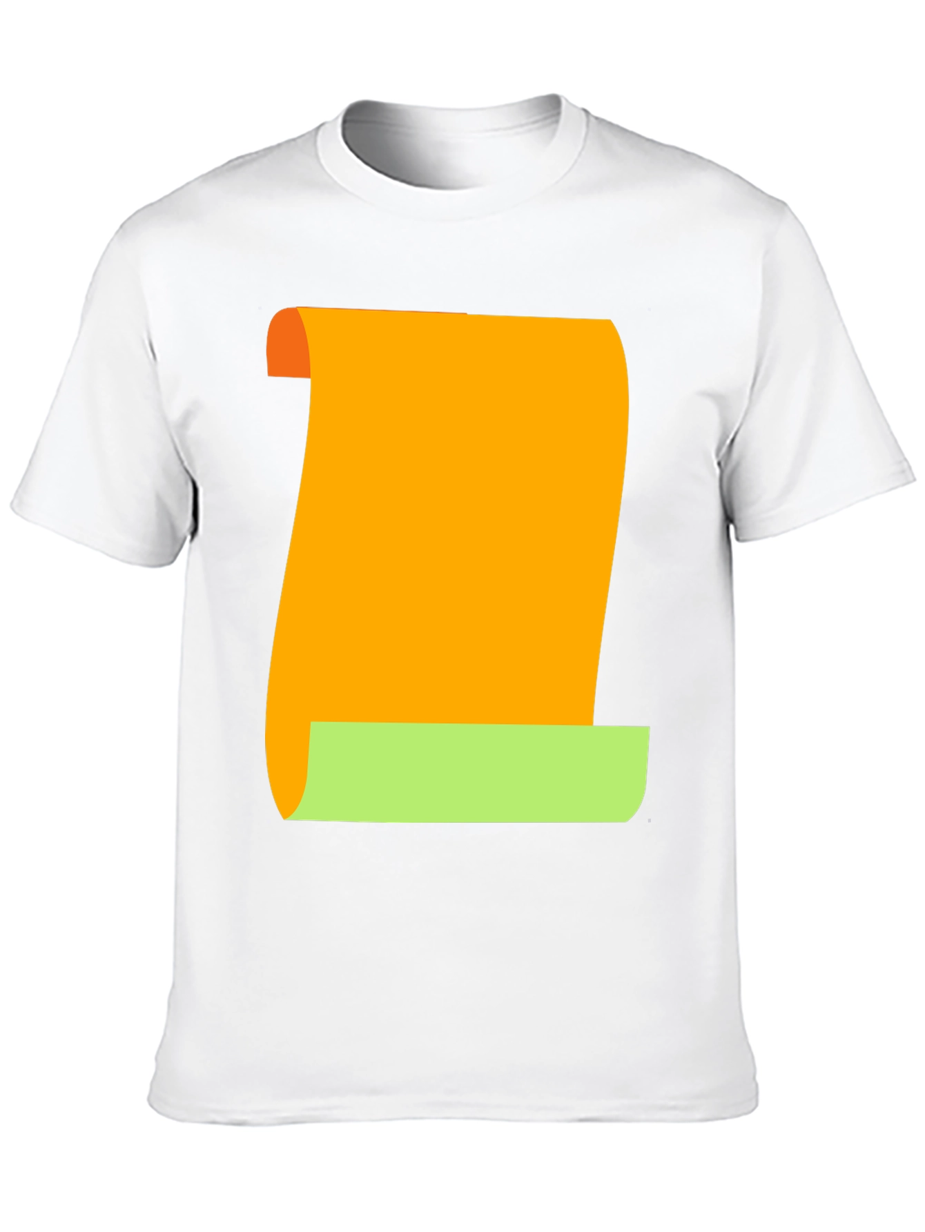 Novelty Scroll Graphic Tee - Black Cotton Blend