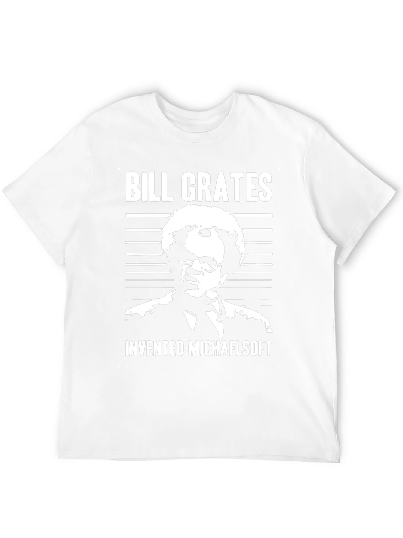 Bill Grates Invented Michaelsoft Black T-Shirt