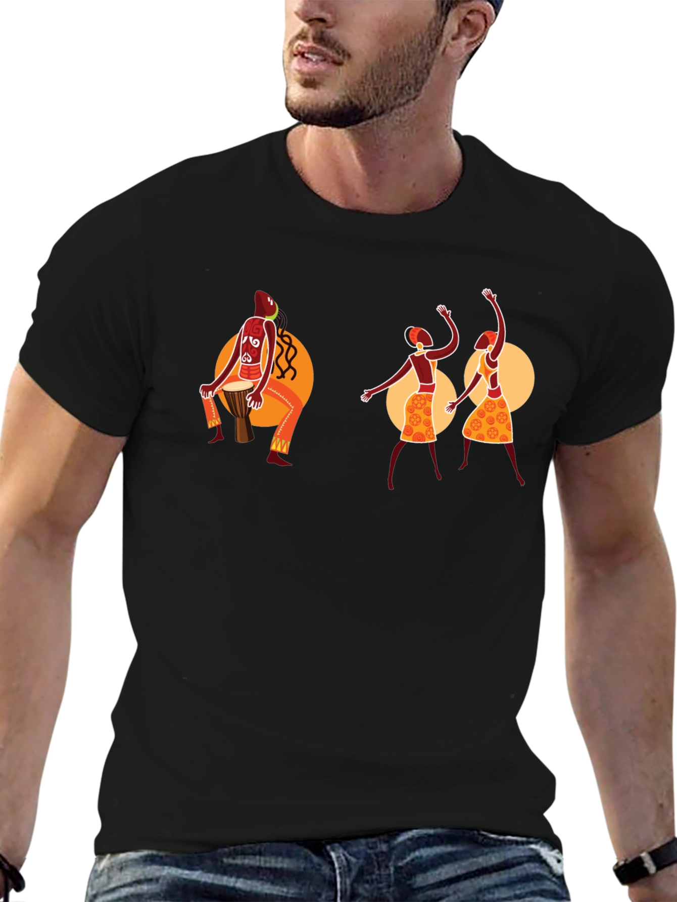 African Rhythm Graphic T-Shirt