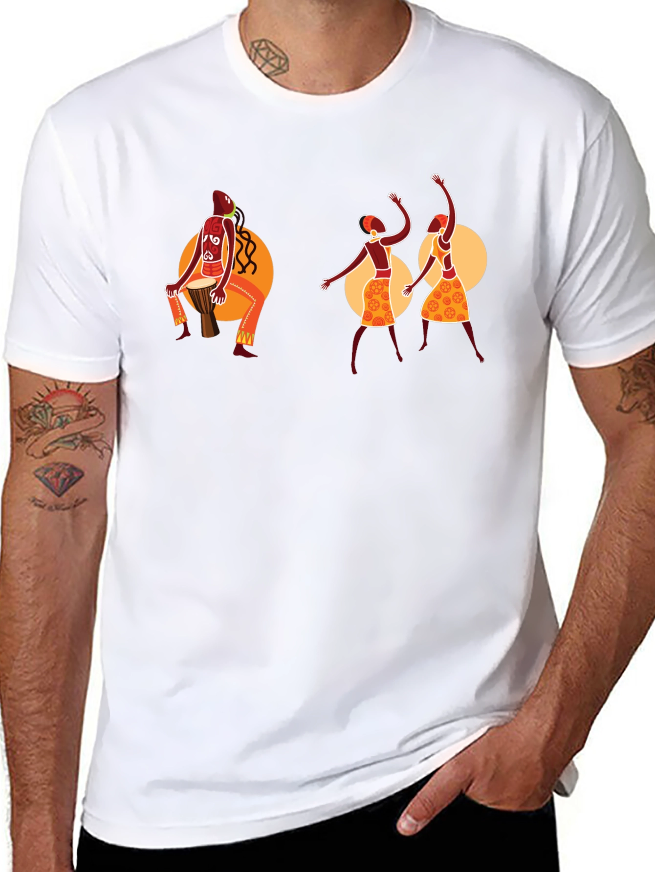 African Rhythm Graphic T-Shirt