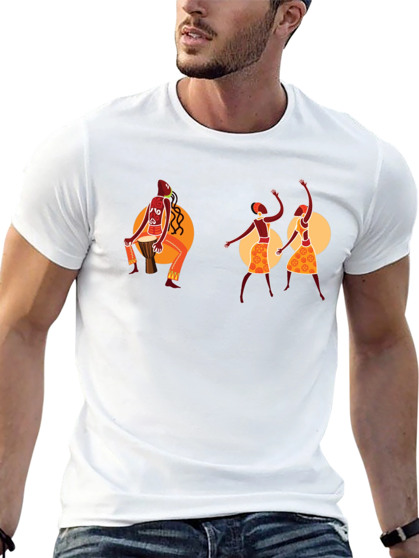 African Rhythm Graphic T-Shirt