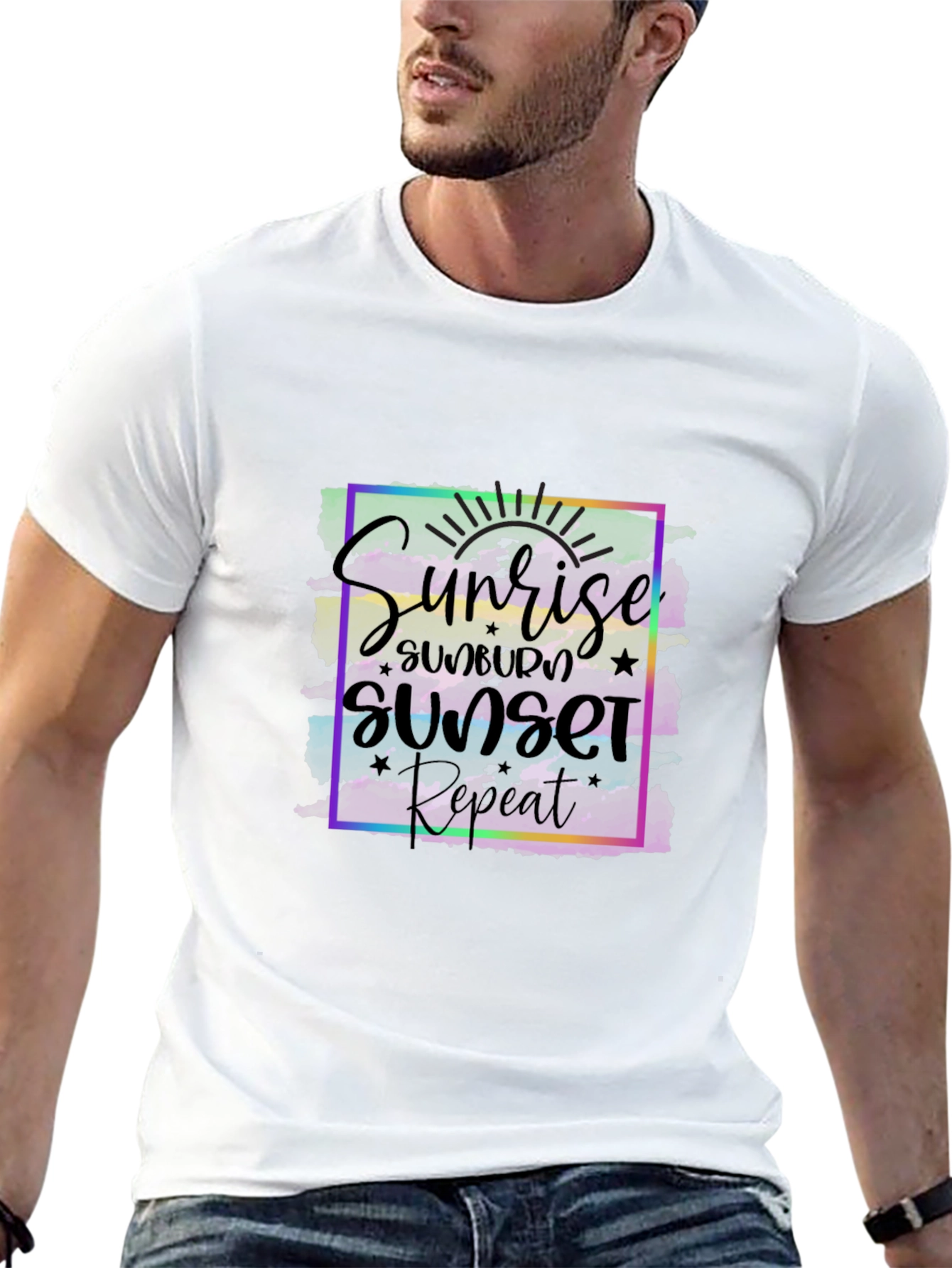 Sunrise Sunset Repeat Graphic Tee