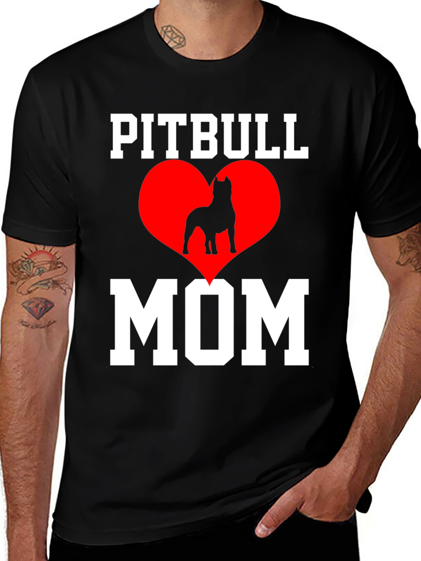 Pitbull Mom T-Shirt - Dog Lover Tee