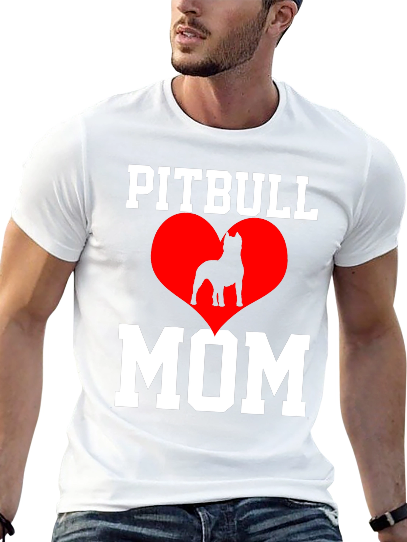 Pitbull Mom T-Shirt - Dog Lover Tee