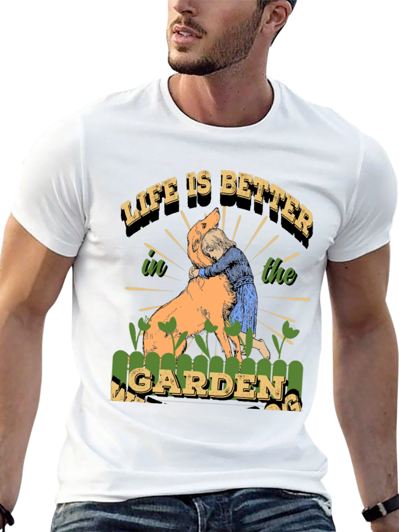 Life is Better T-Shirt Dog & Garden