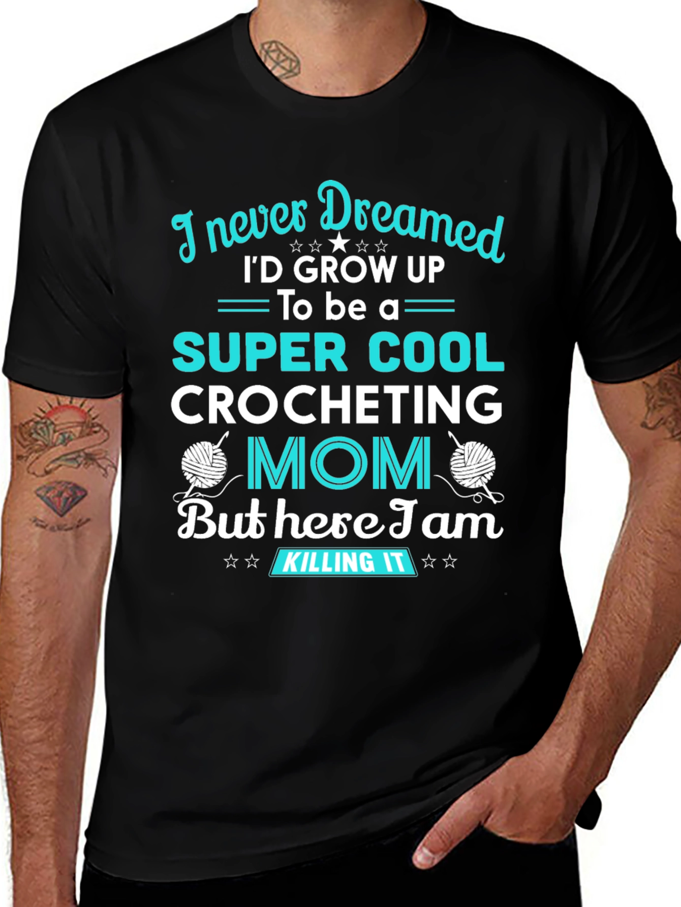 Super Cool Crocheting Mom T-Shirt