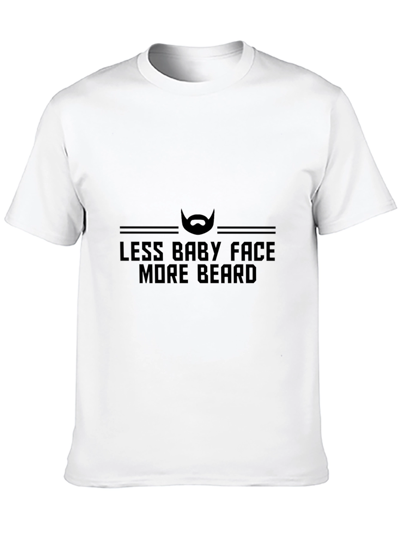 Less Baby Face More Beard Graphic Tee