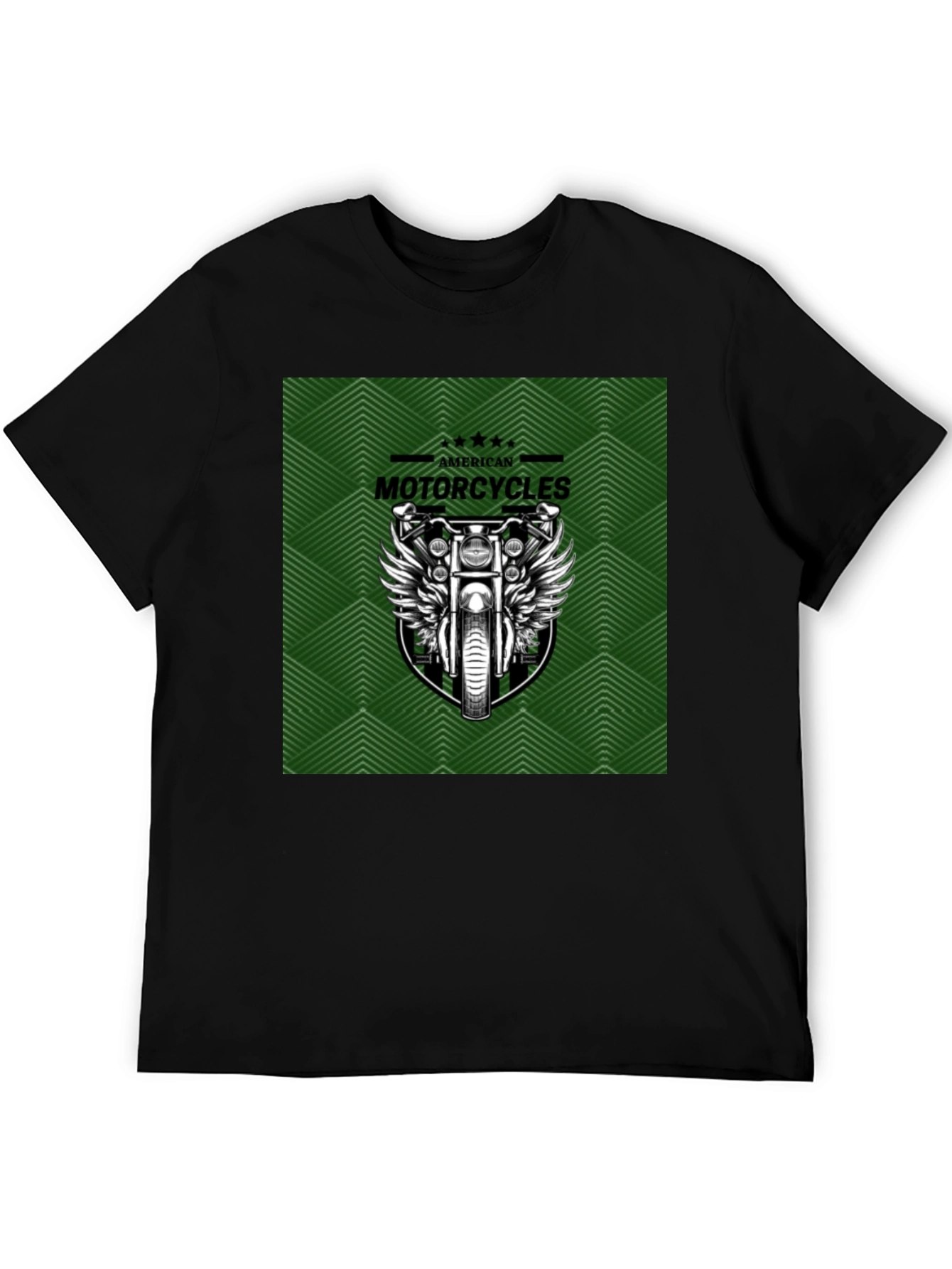American Motorcycles Graphic Tee - Black Cotton T-Shirt