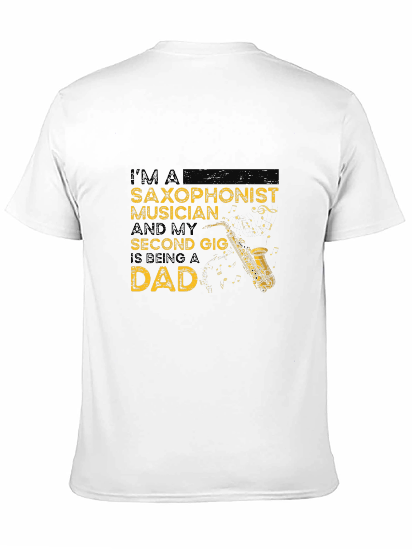 Saxophonist Musician Dad Graphic Tee