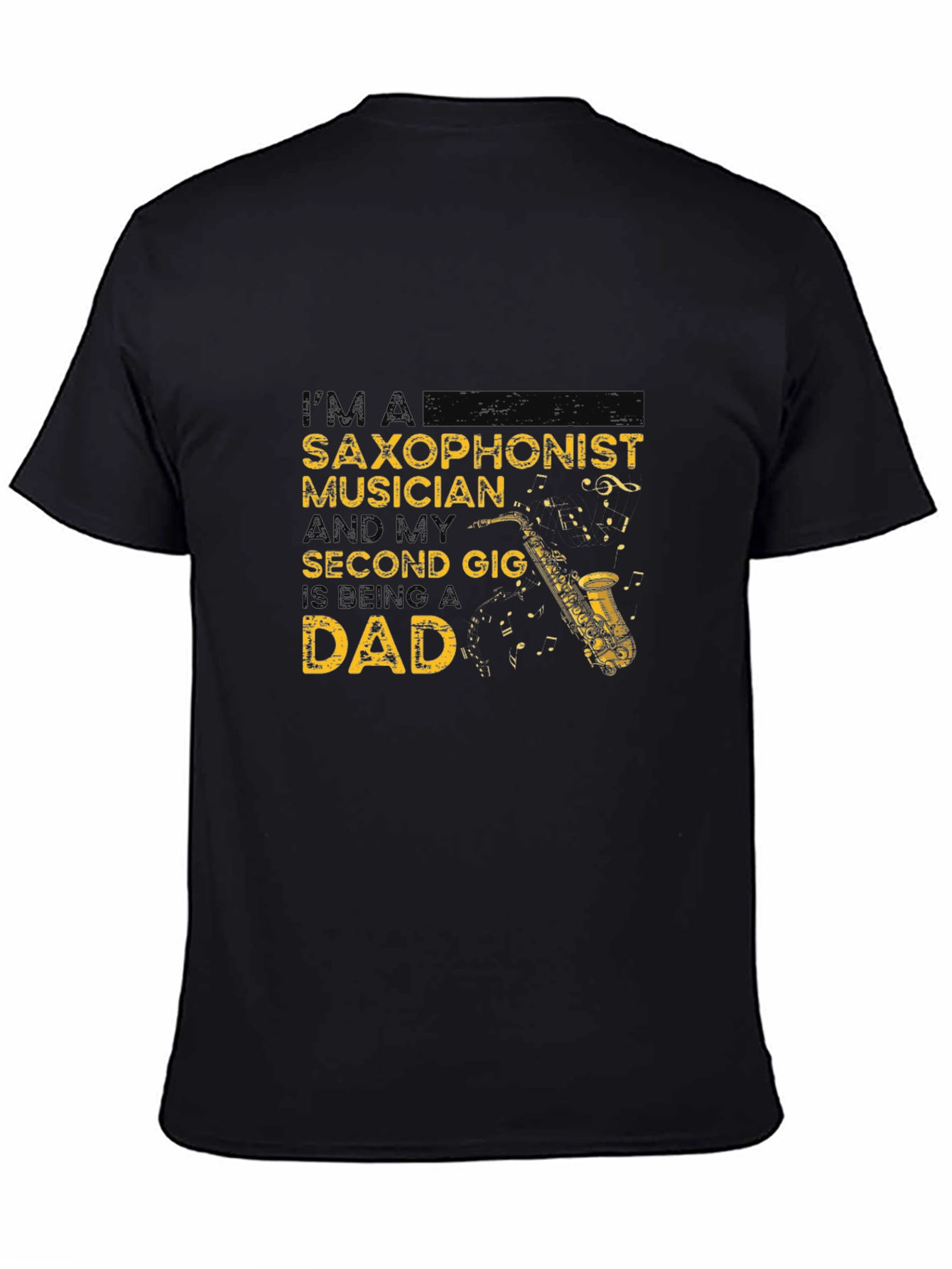 Saxophonist Musician Dad Graphic Tee
