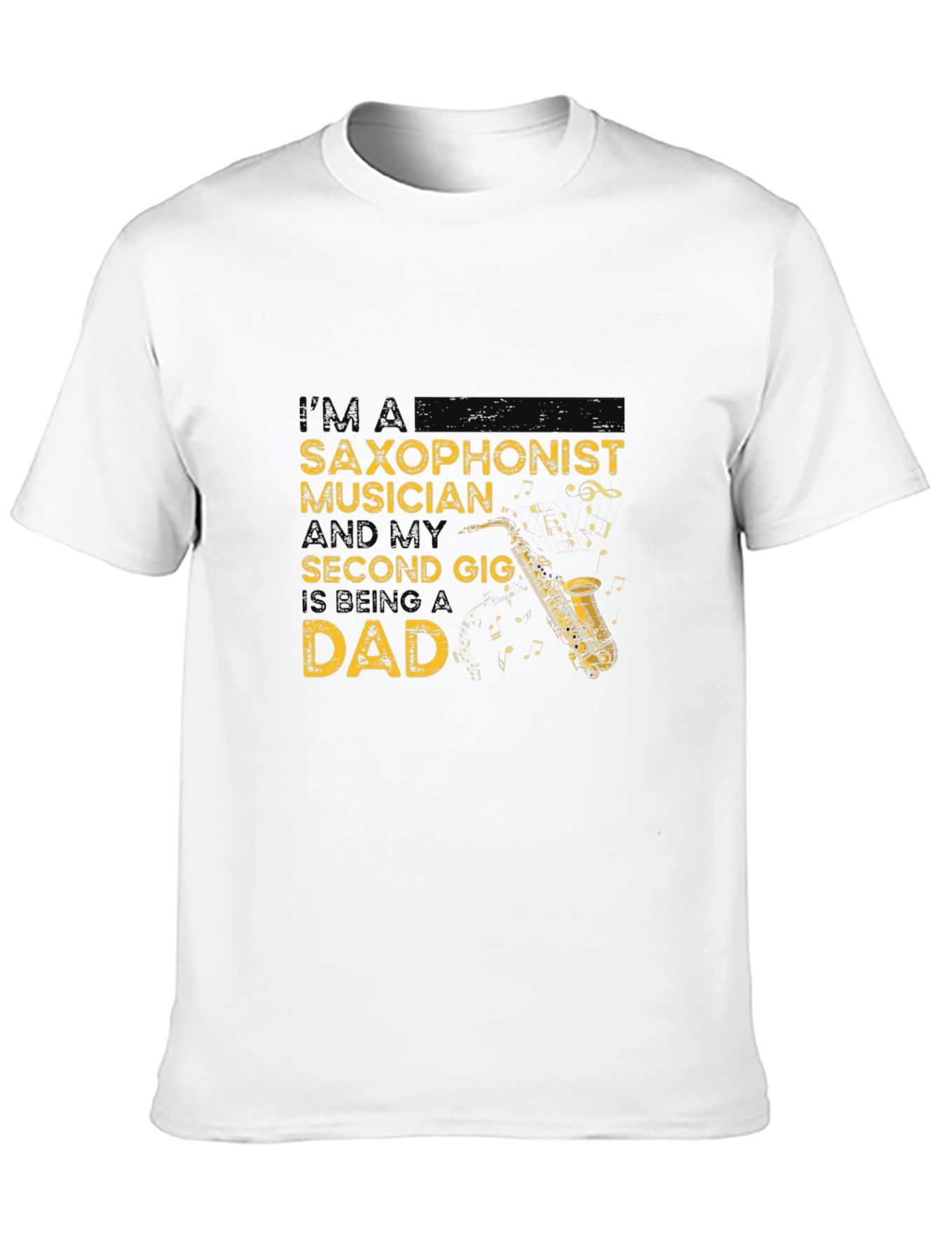 Saxophonist Musician Dad Graphic Tee