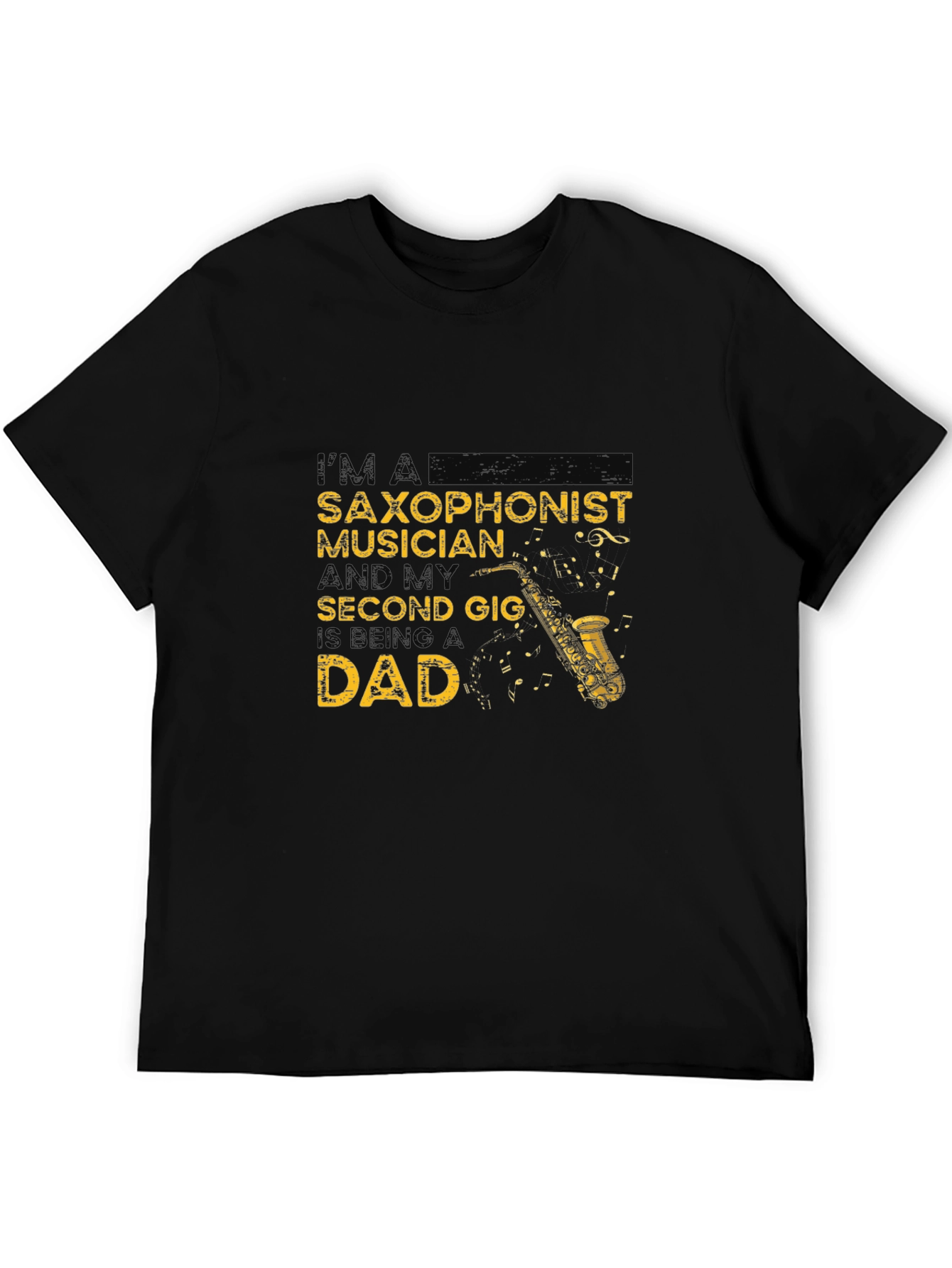 Saxophonist Musician Dad Graphic Tee