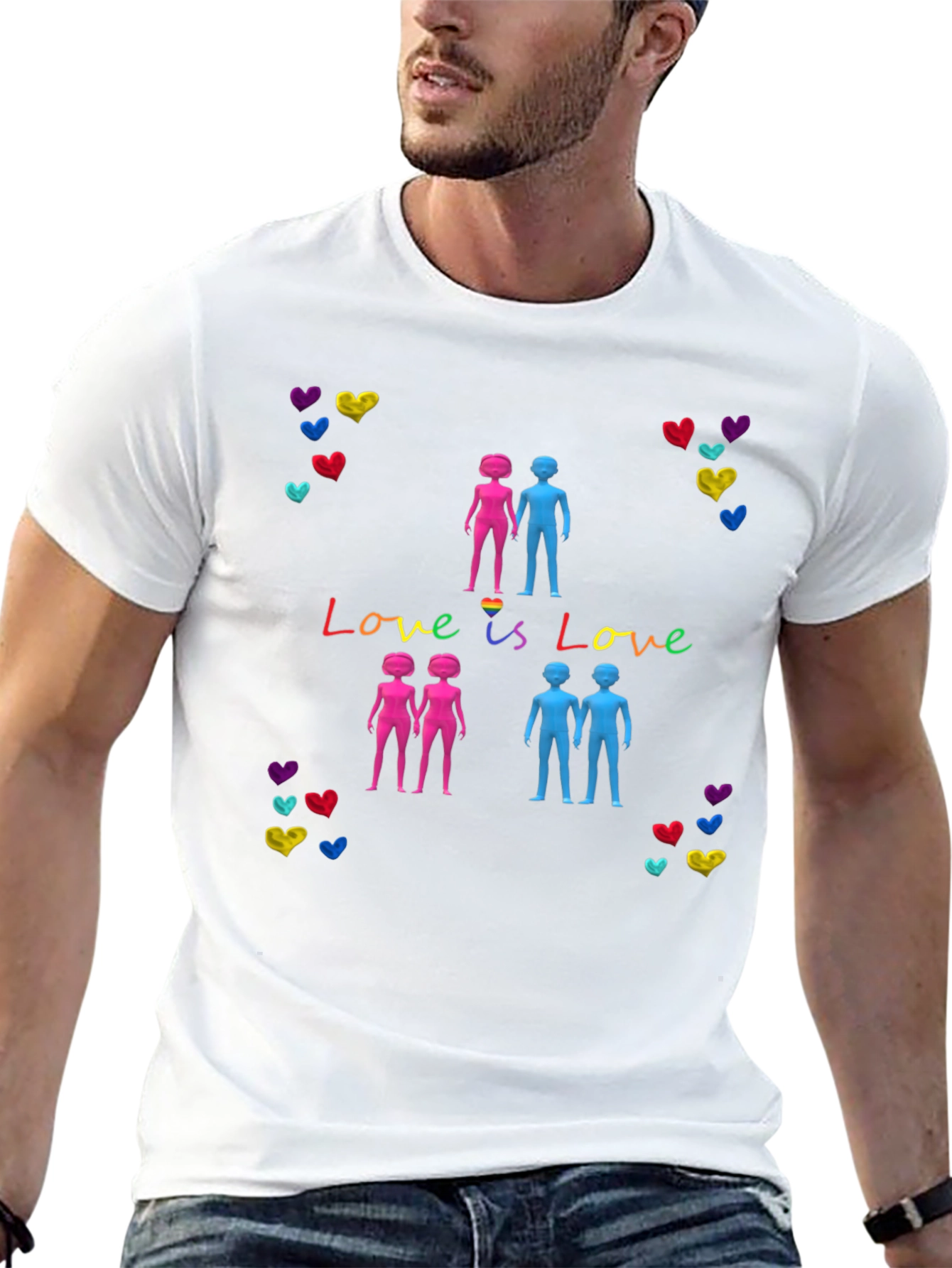 Love is Love LGBT Pride Graphic T-Shirt