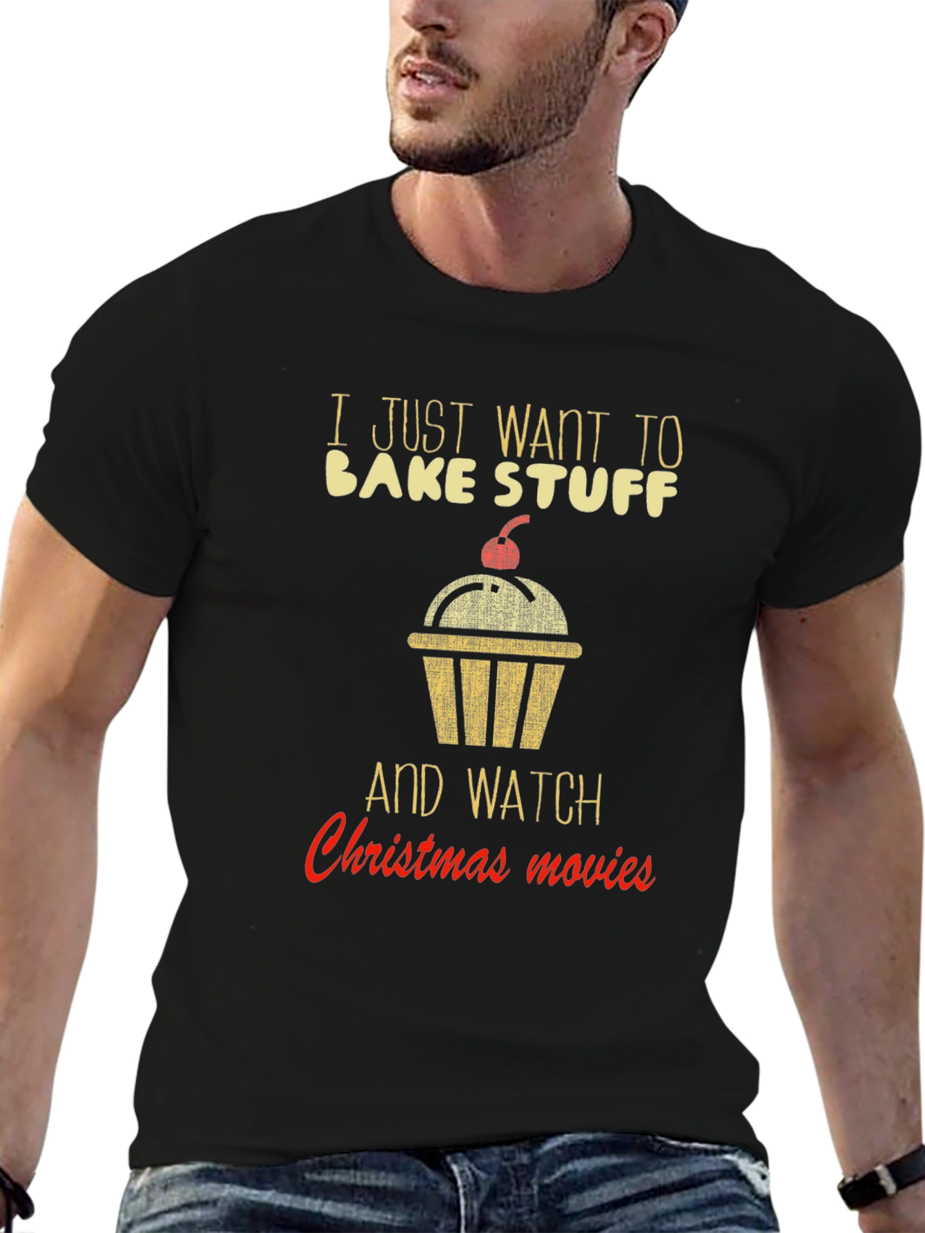 Bake Stuff & Christmas Movie T-Shirt
