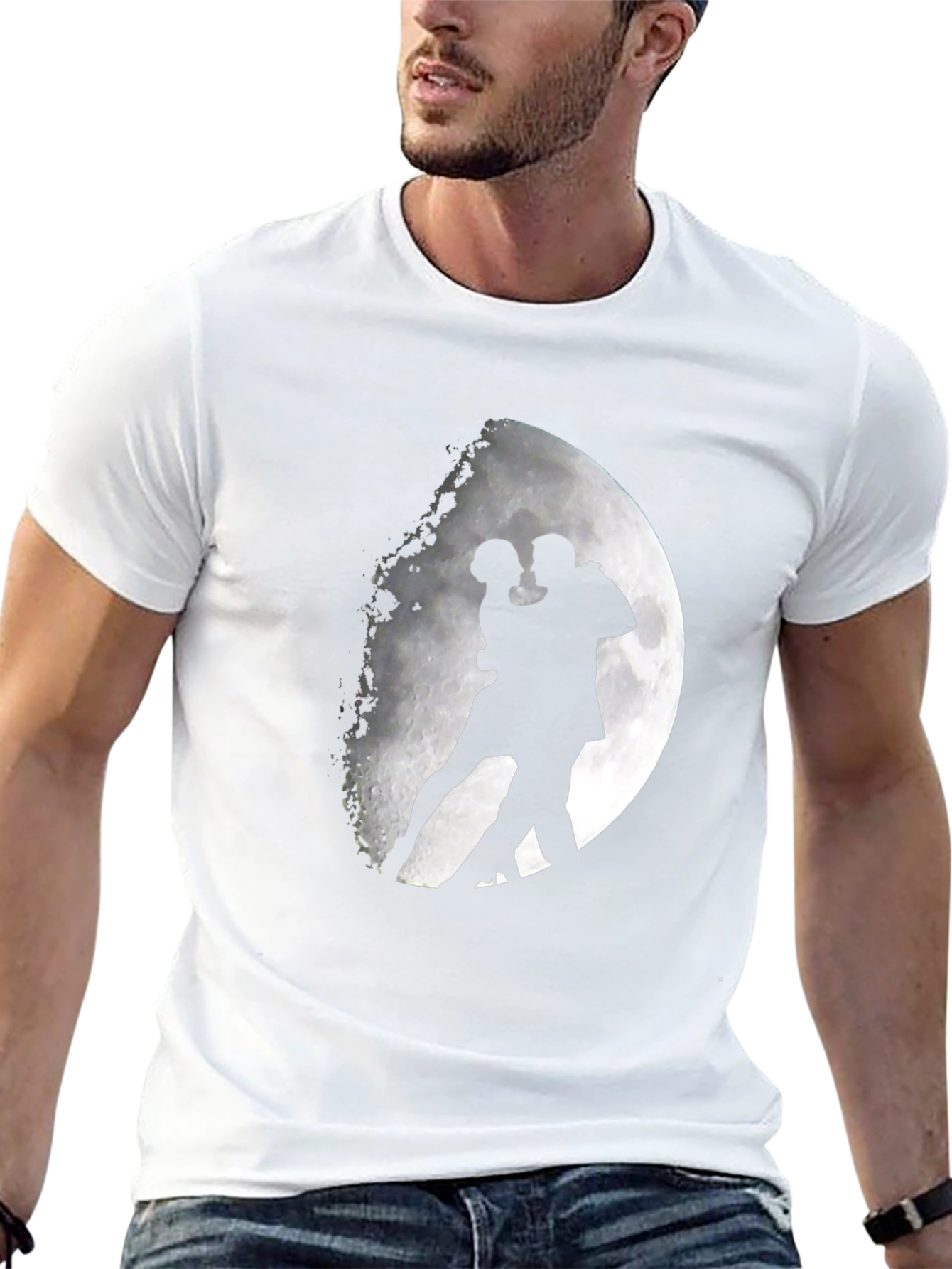 Moon Dance Graphic Tee - Stylish Black T-Shirt