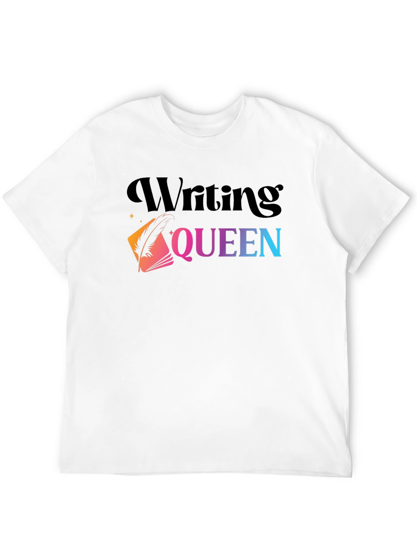 Writing Queen Graphic Tee - Stylish Writers Shirt